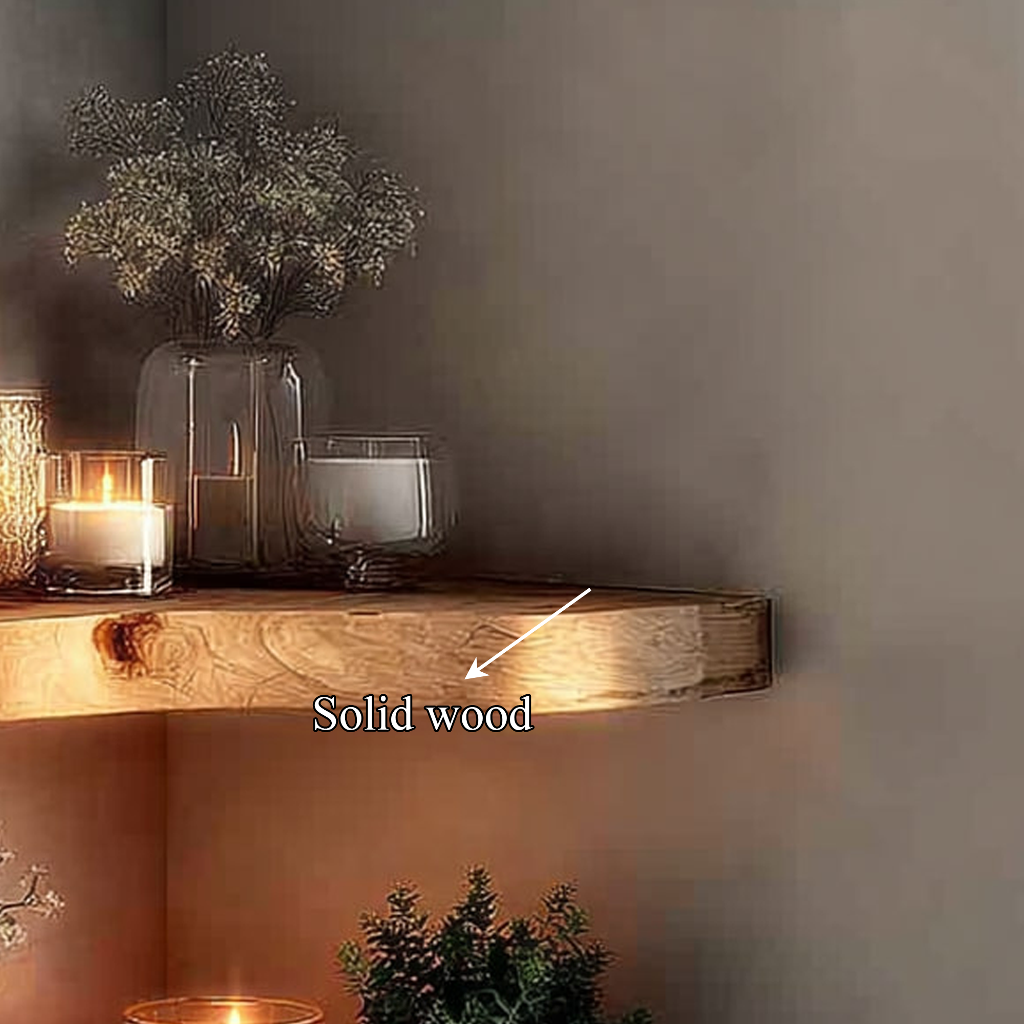 Rustic Corner Wall Shelf Bathroom SINLKIFL157