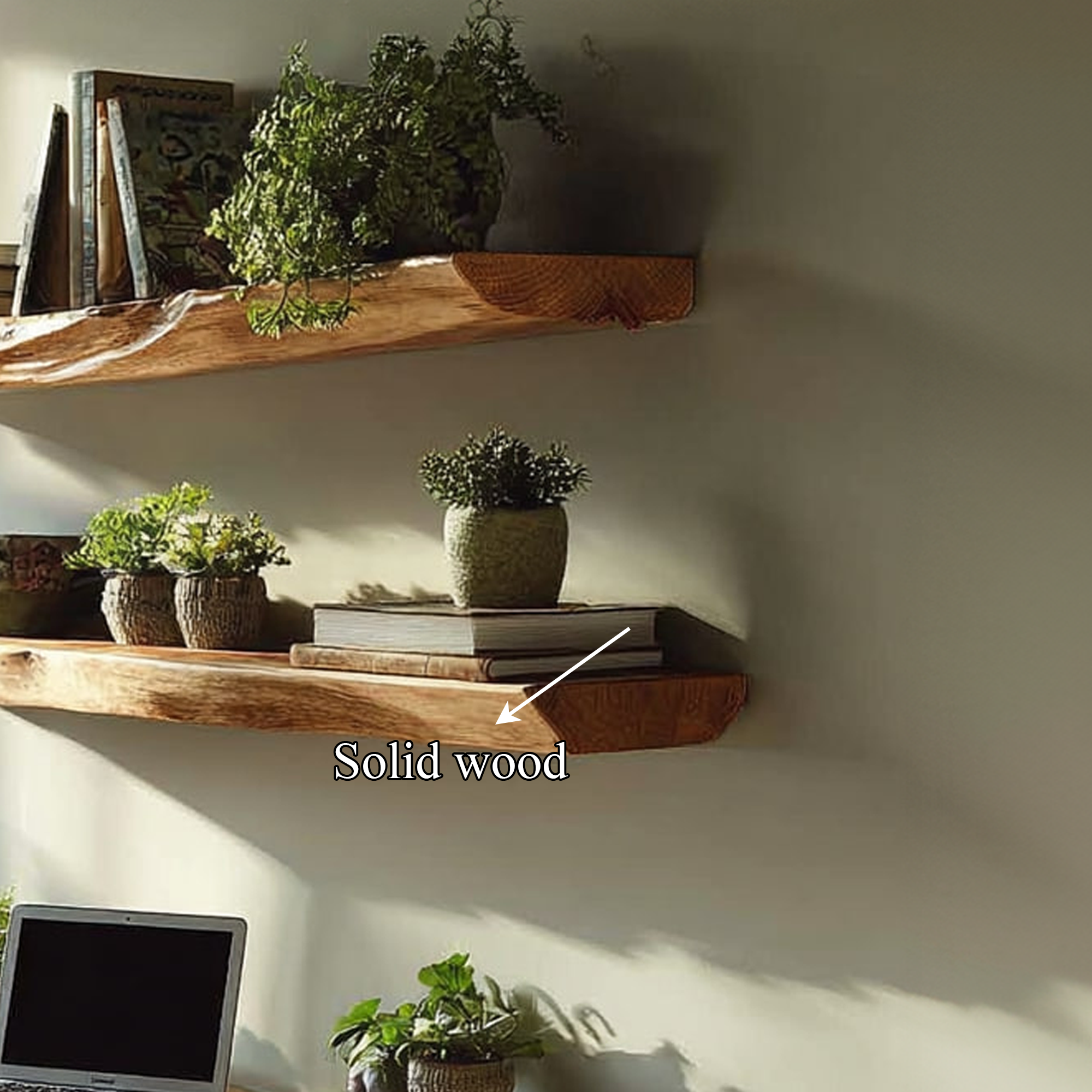 Rustic Floating Desk Bedroom SINLKIFL154