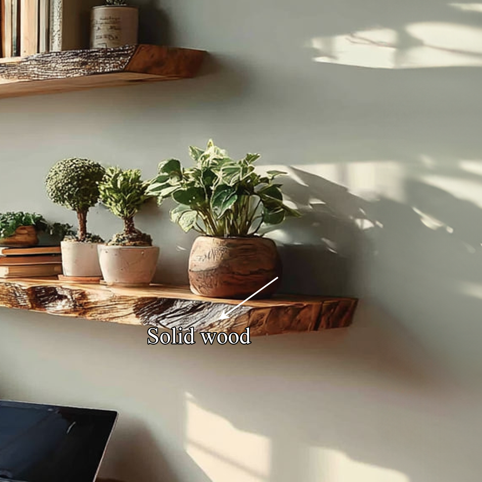 Rustic Floating Desk Home Office SINLKIFL152