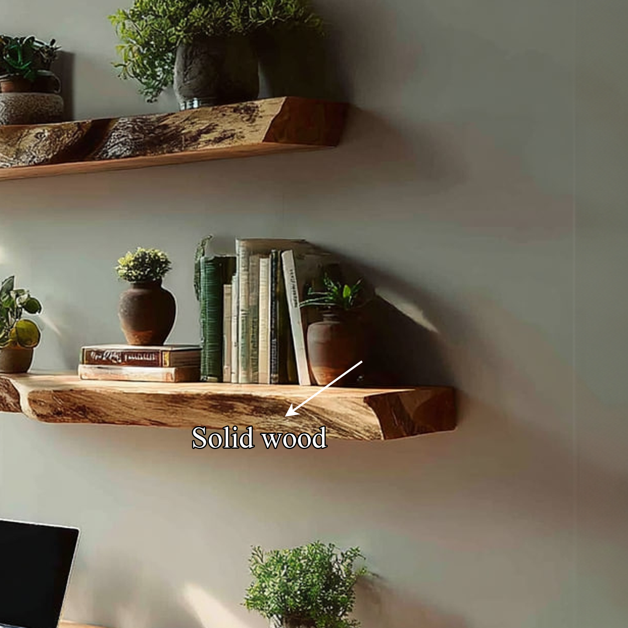 Rustic Floating Desk Study Room SINLKIFL153