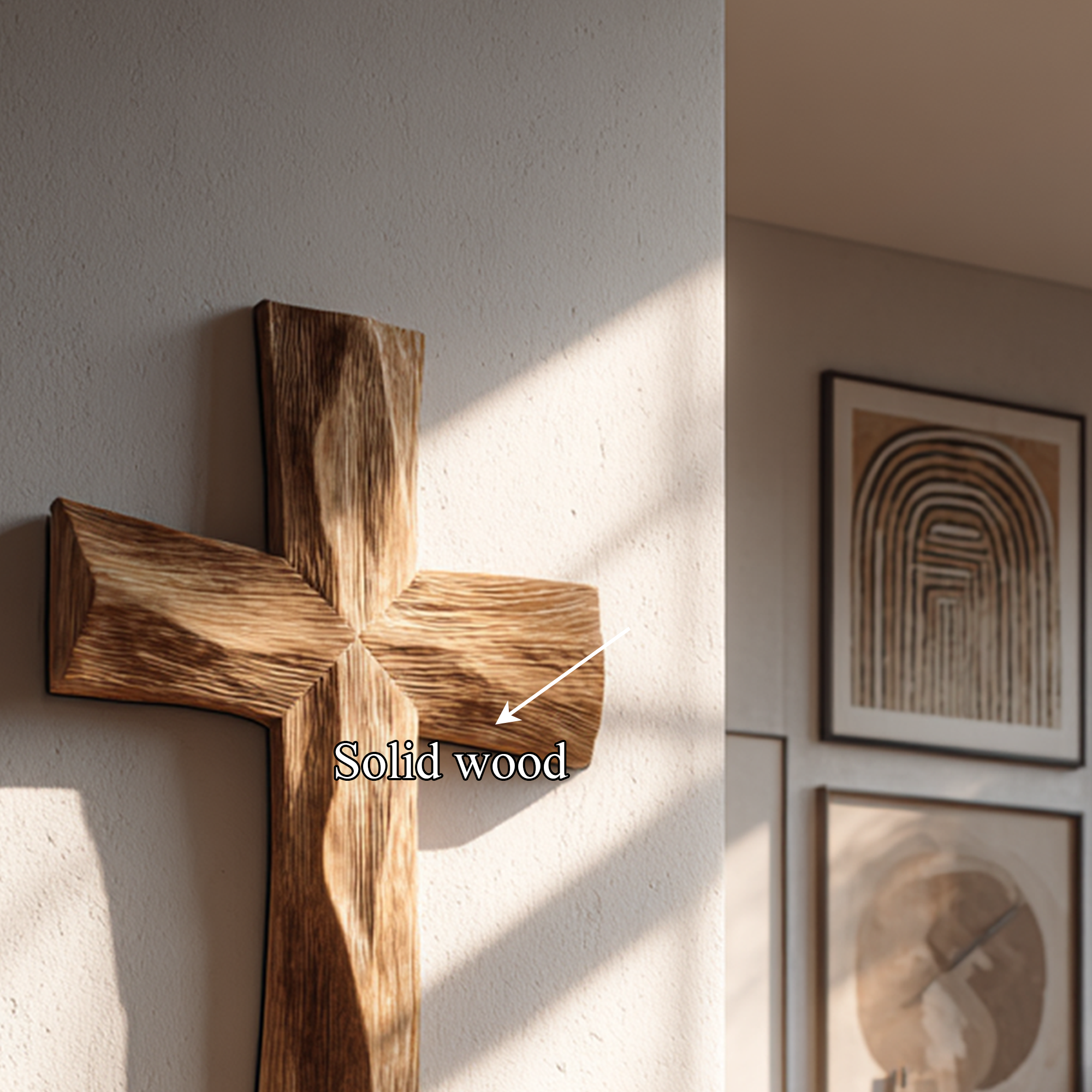 Rustic Religious Wall Cross Bedroom Or Living Room SINLKIWD009