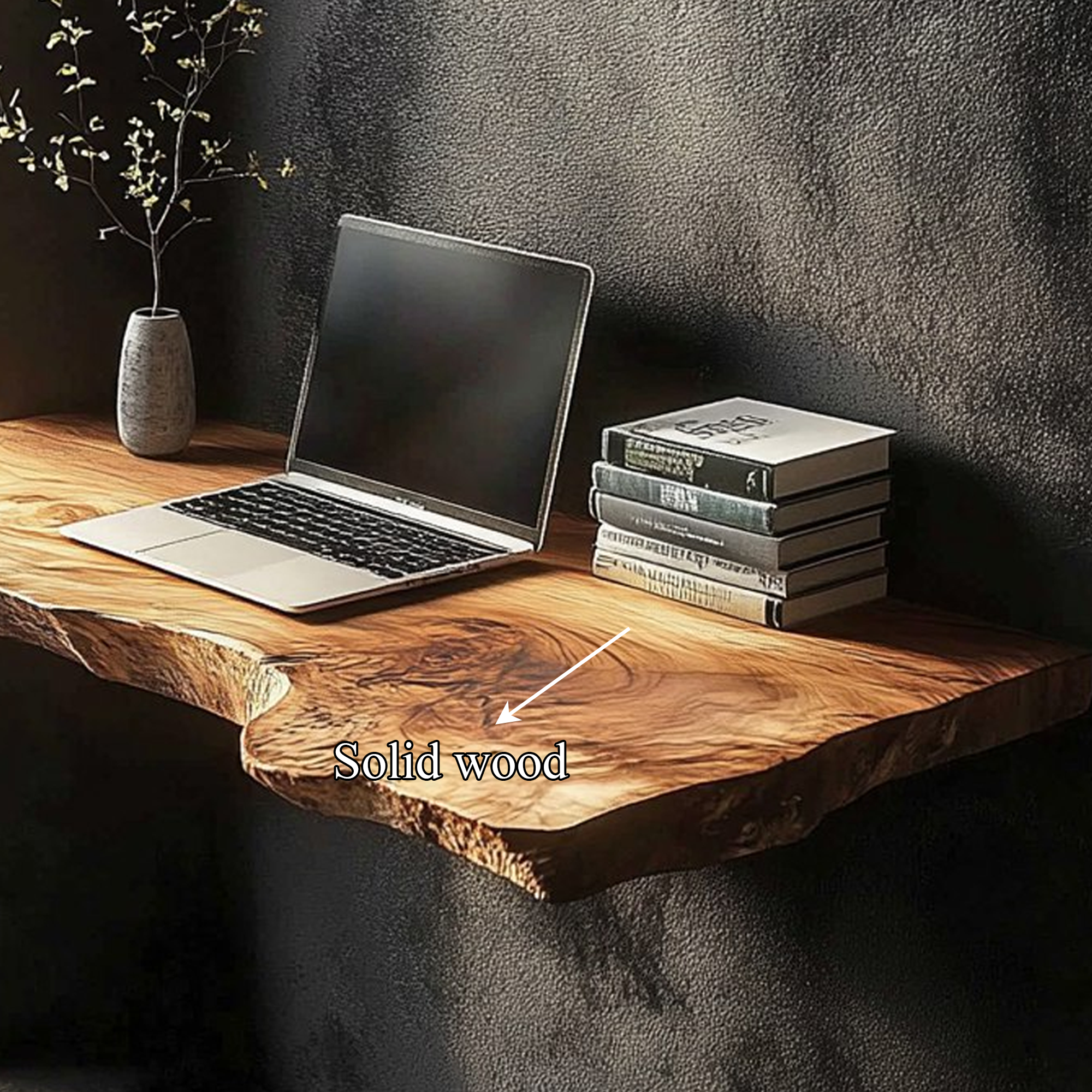 Rustic Floating Desk Workspace Or Living Room SINLKIFL289