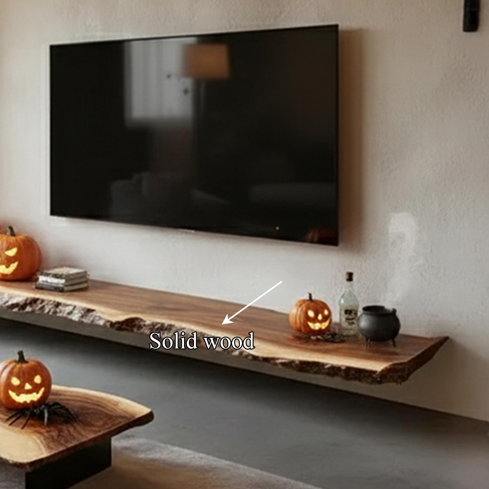 Rustic Floating Bar Shelves Halloween Decor Living Room SINLKIHW036