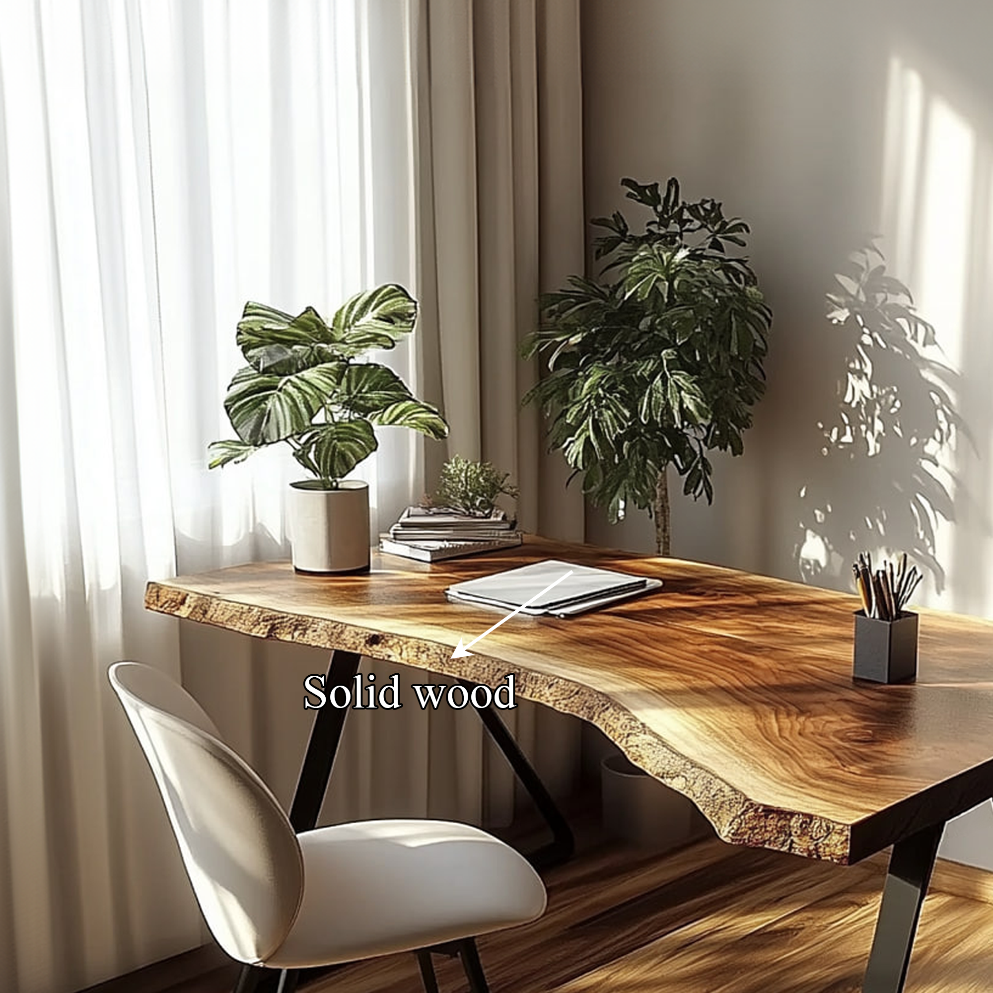 Minimal Rustic Desk Bedroom And Quiet Room SINLKIDK018