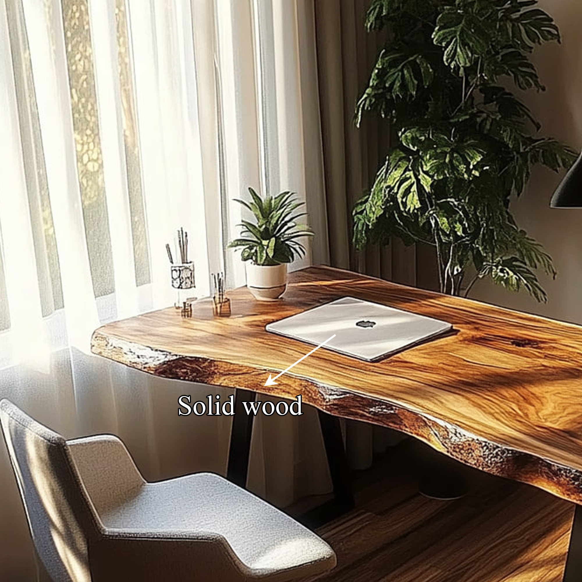 Rustic Natural Work Desk Bedroom And Creative Area SINLKIDK020