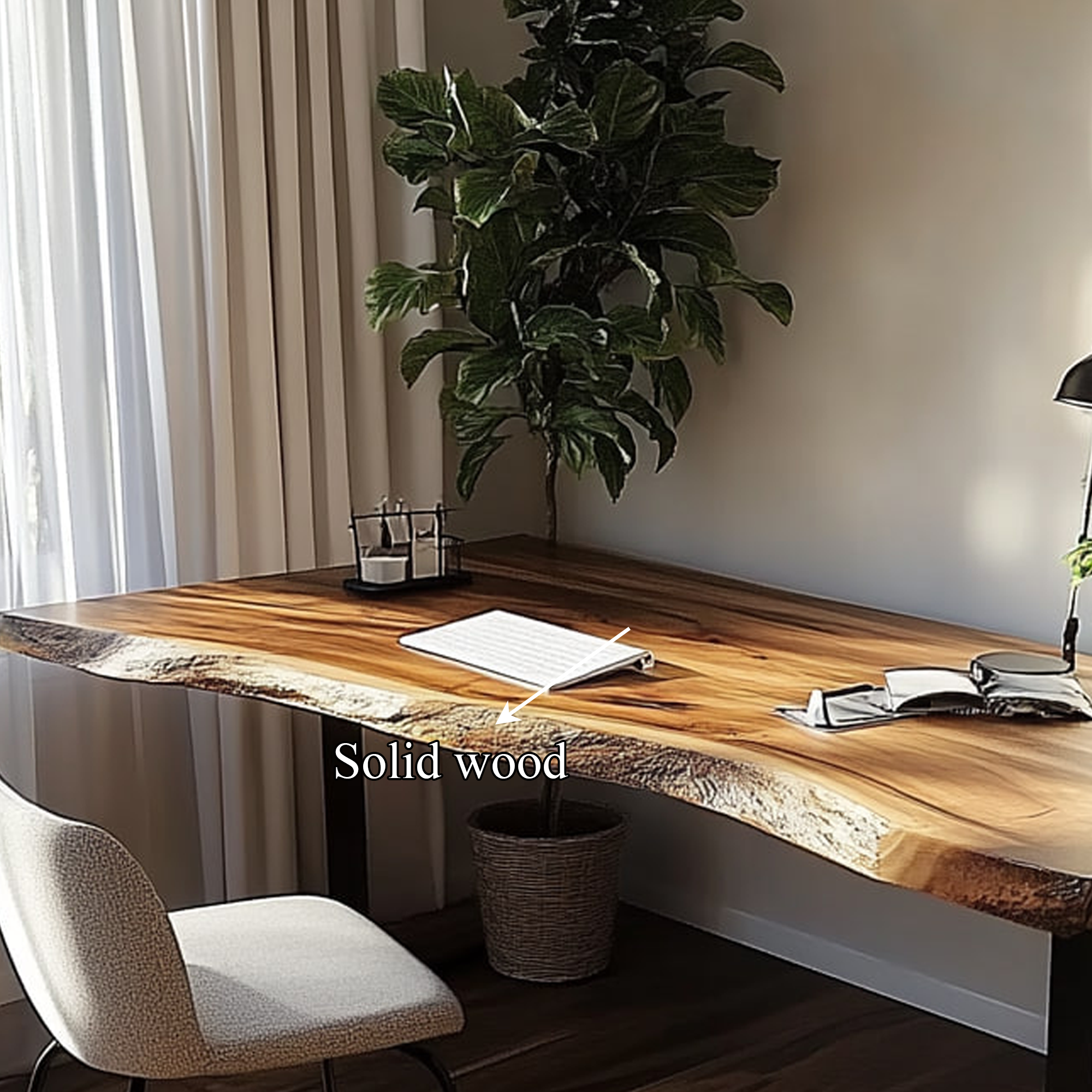Rustic Contemporary Desk Bedroom And Office Area SINLKIDK021