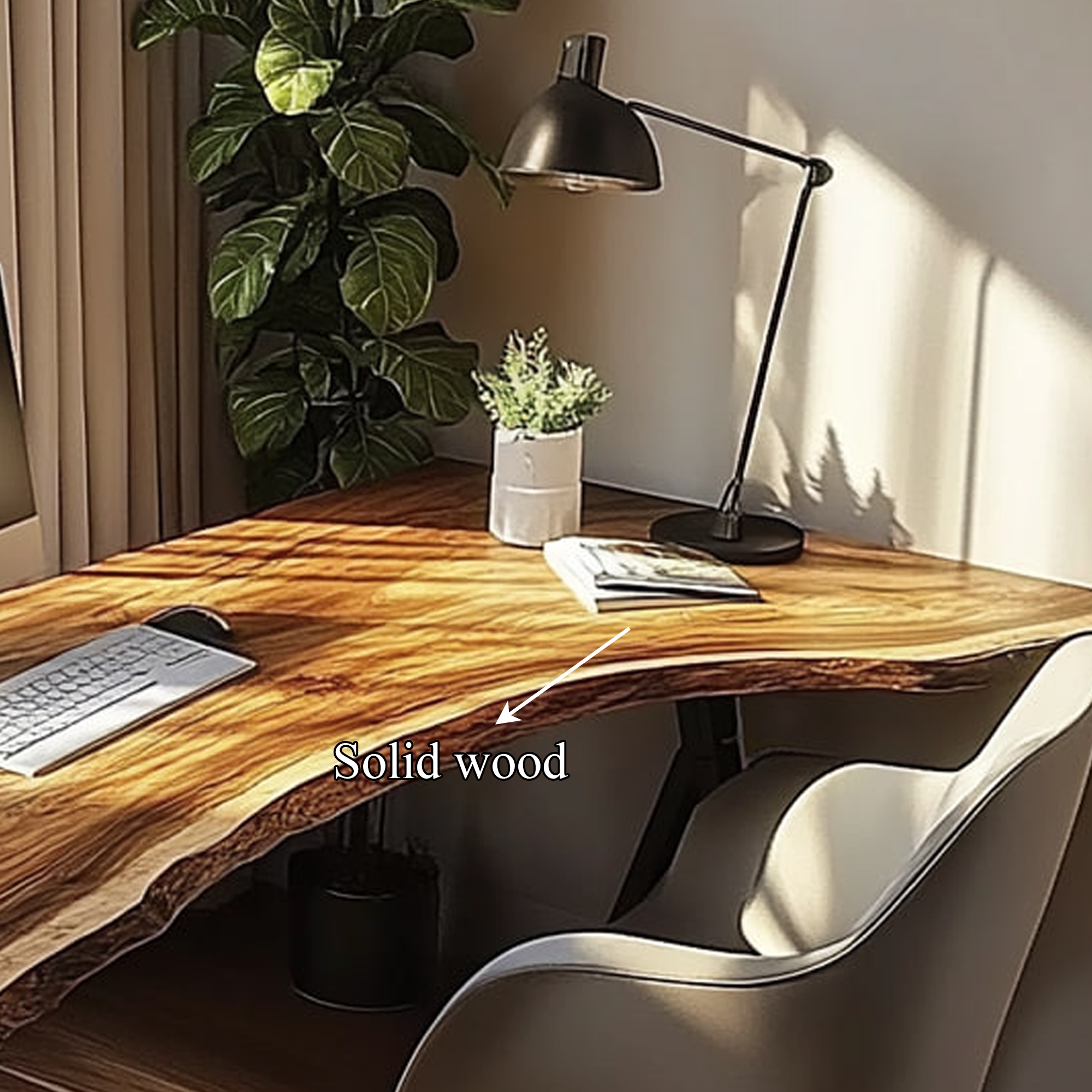 Modern Rustic Desk Bedroom And Studio Room SINLKIDK022