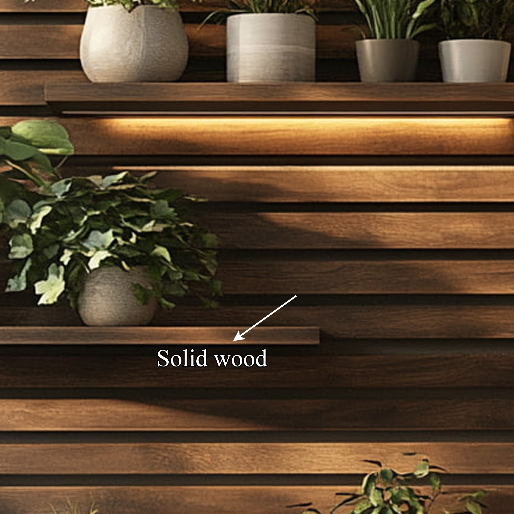 Modern Wooden Wall Planter Shelf Living Room Or Hallway SINLKIFL229