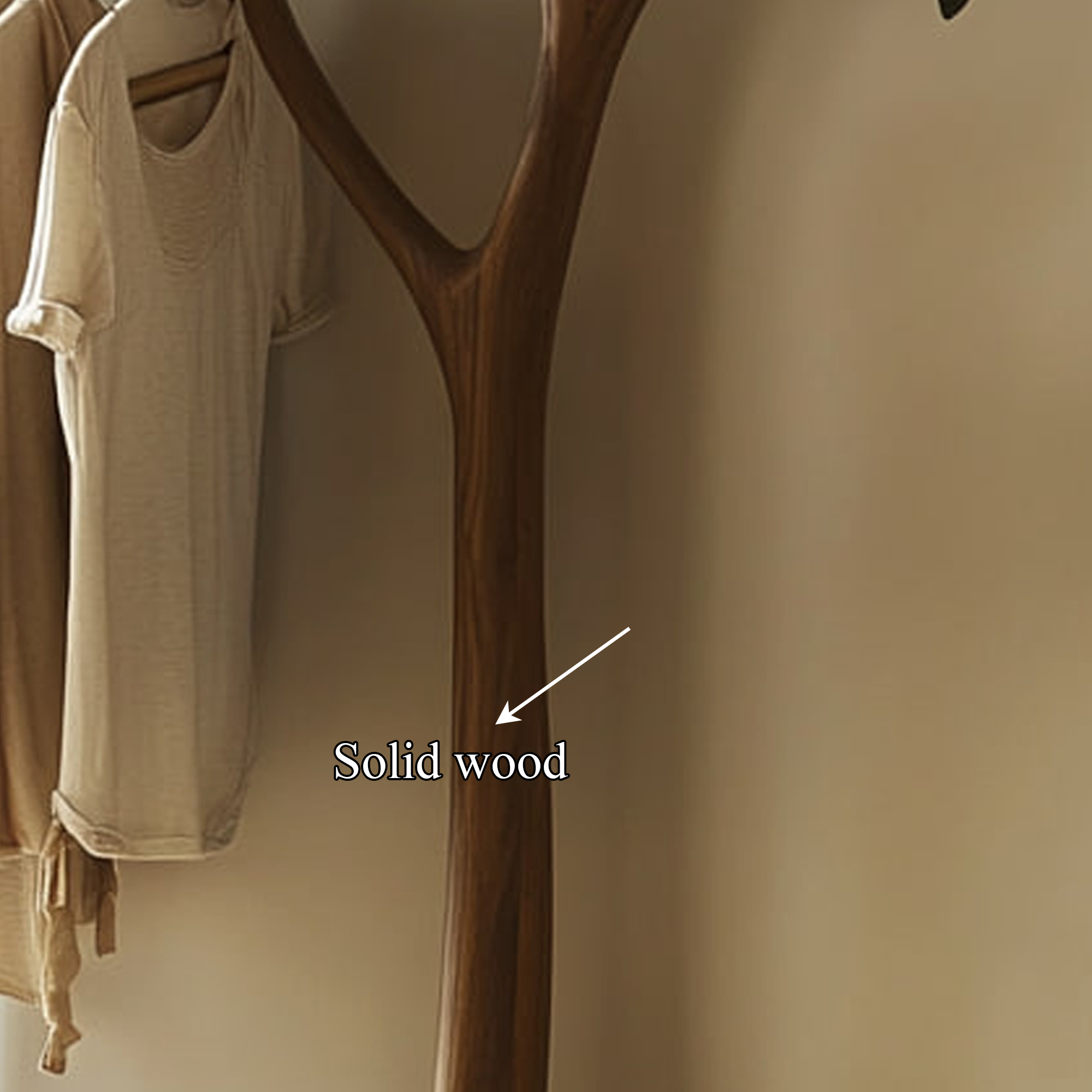 Handcrafted Solid Wood Tree Rack Organic Bedroom SINLKITCR049