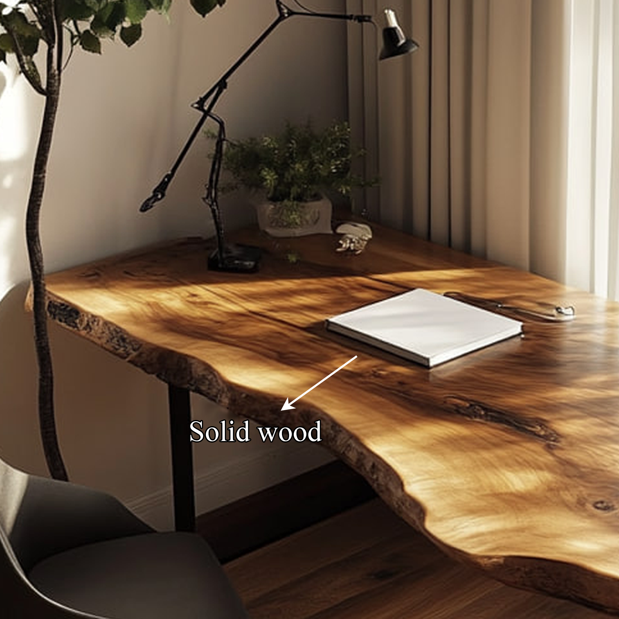 Rustic Modern Office Desk Bedroom And Office Room SINLKIDK025