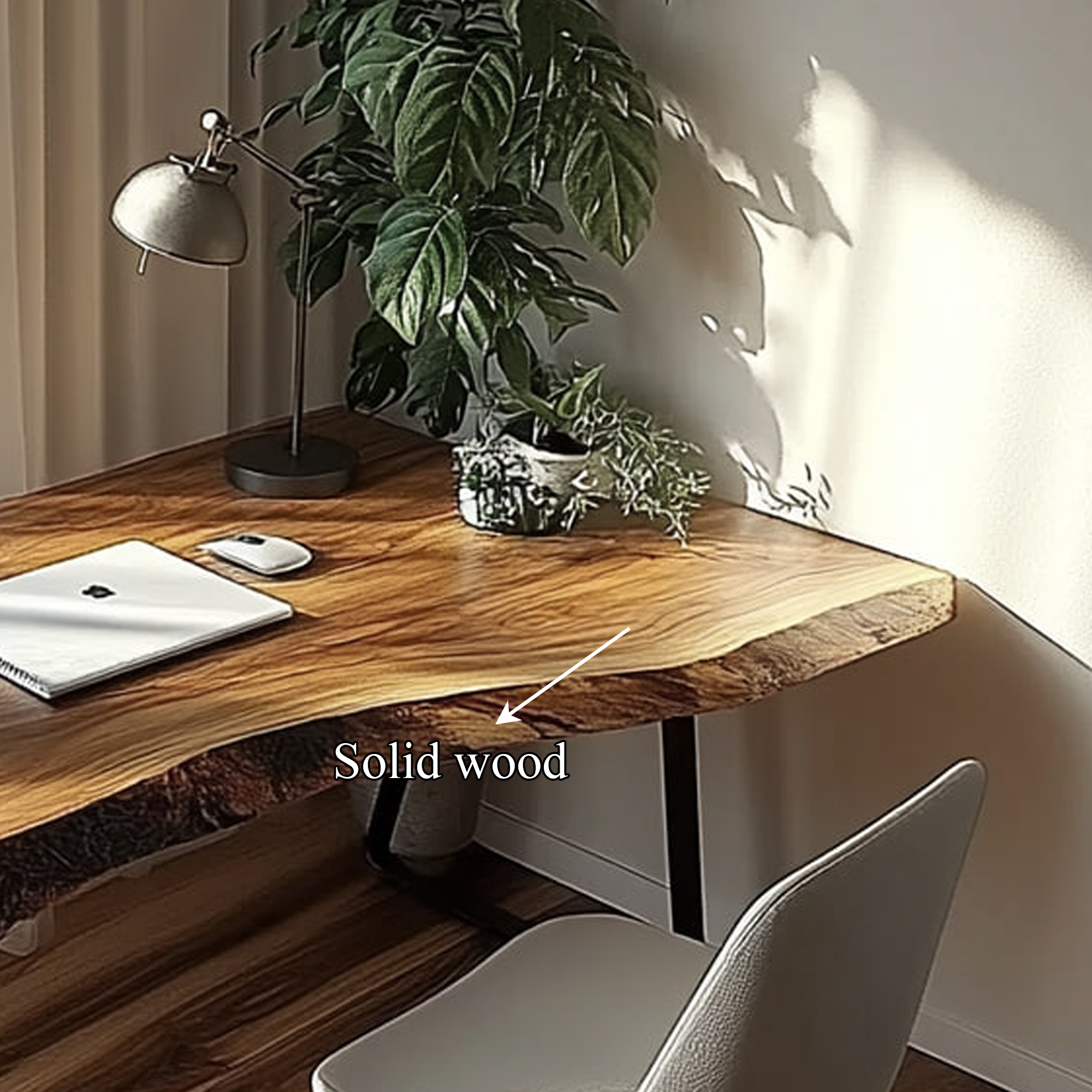 Organic Modern Office Desk Bedroom And Studio Room SINLKIDK030