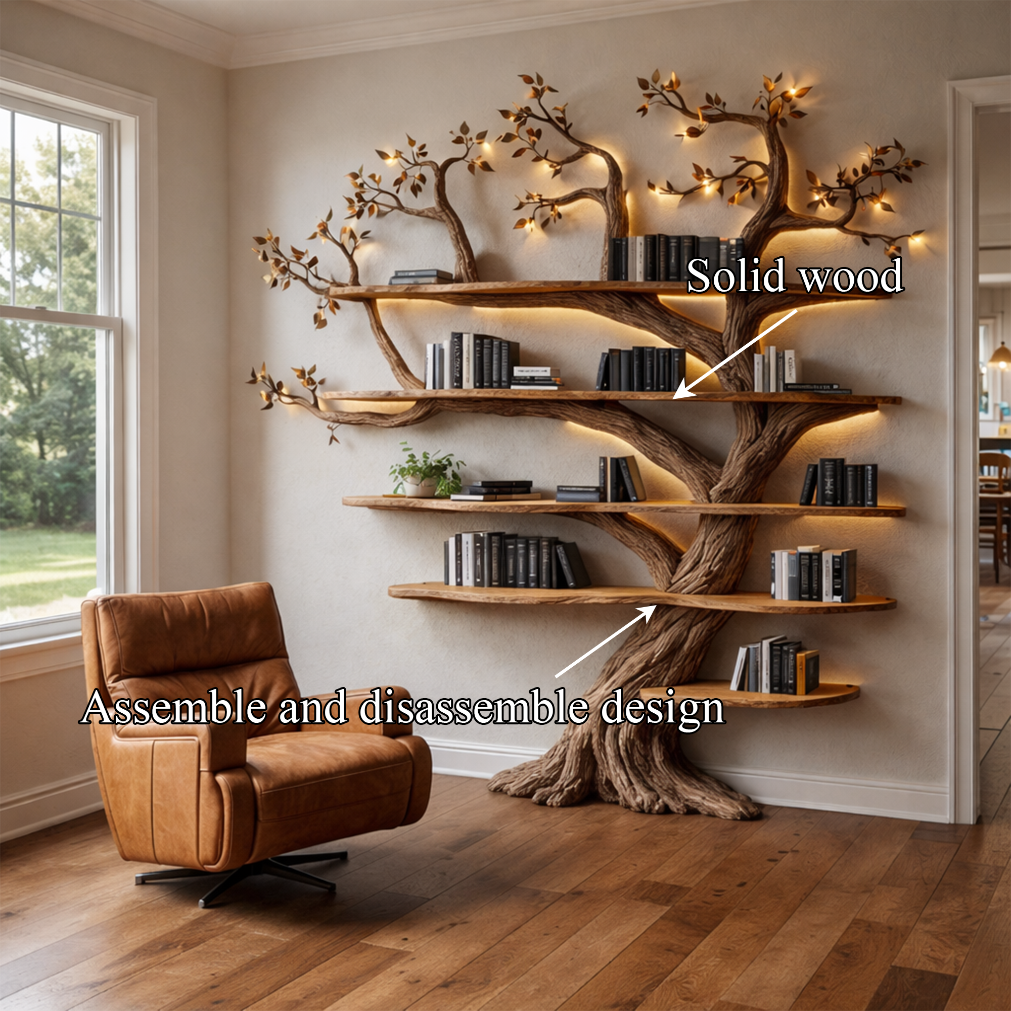 Handcrafted Living Room Interior Sculptural Wall Statement Design SINLKITB688