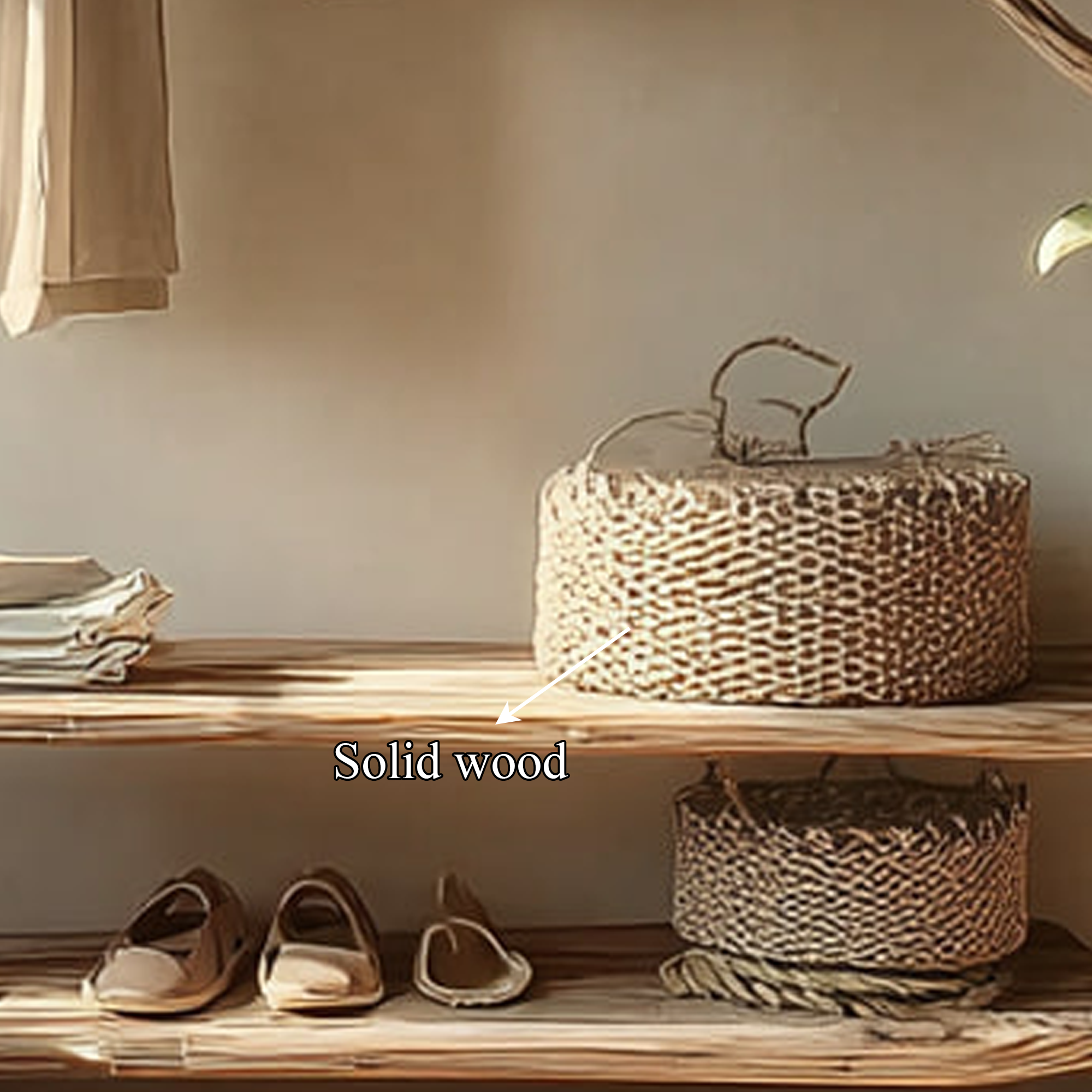 Rustic Clothing Rack Bedroom Entryway Storage SINLKITCR025