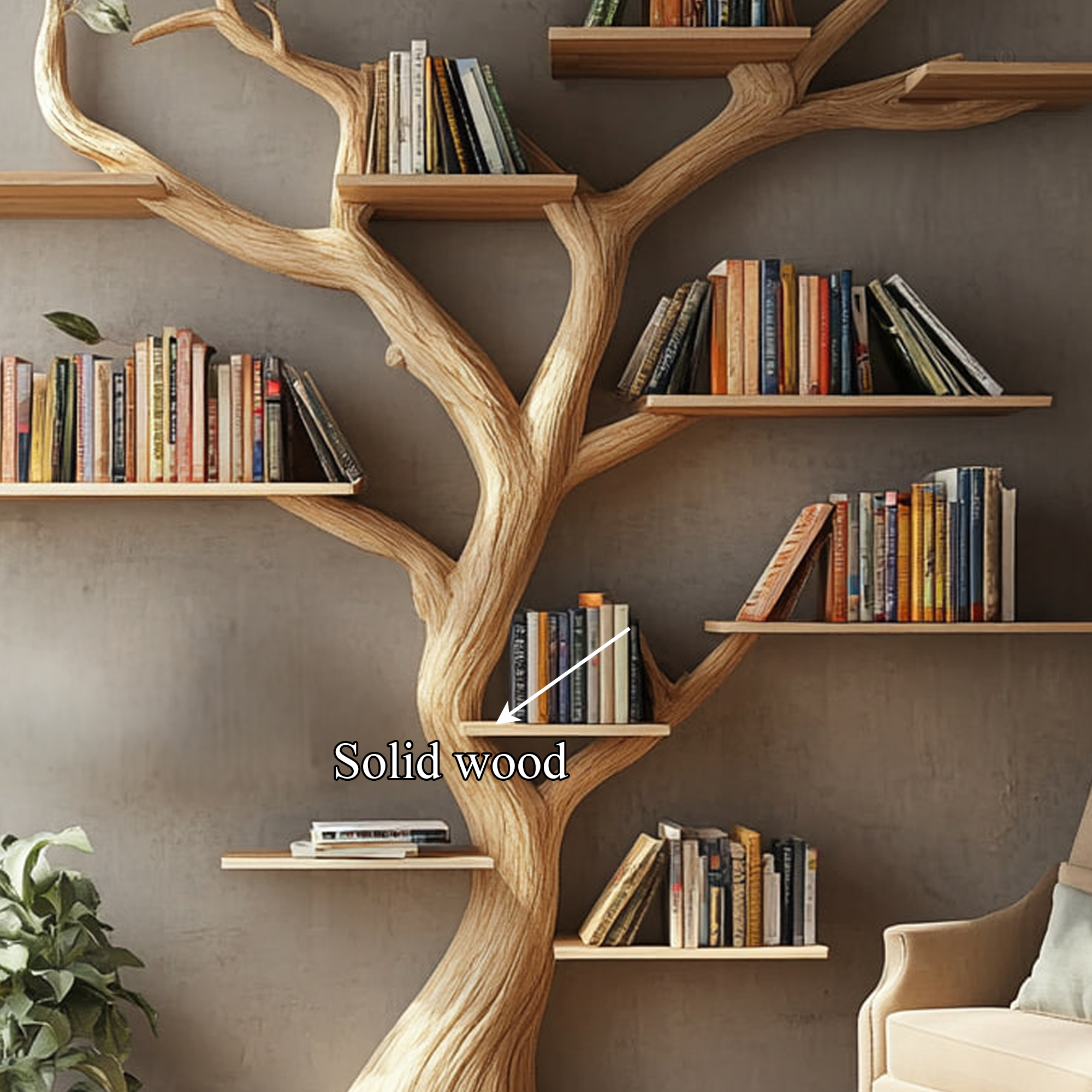 Rustic Wall Shelf Living Room Large Organizer SINLKITB328