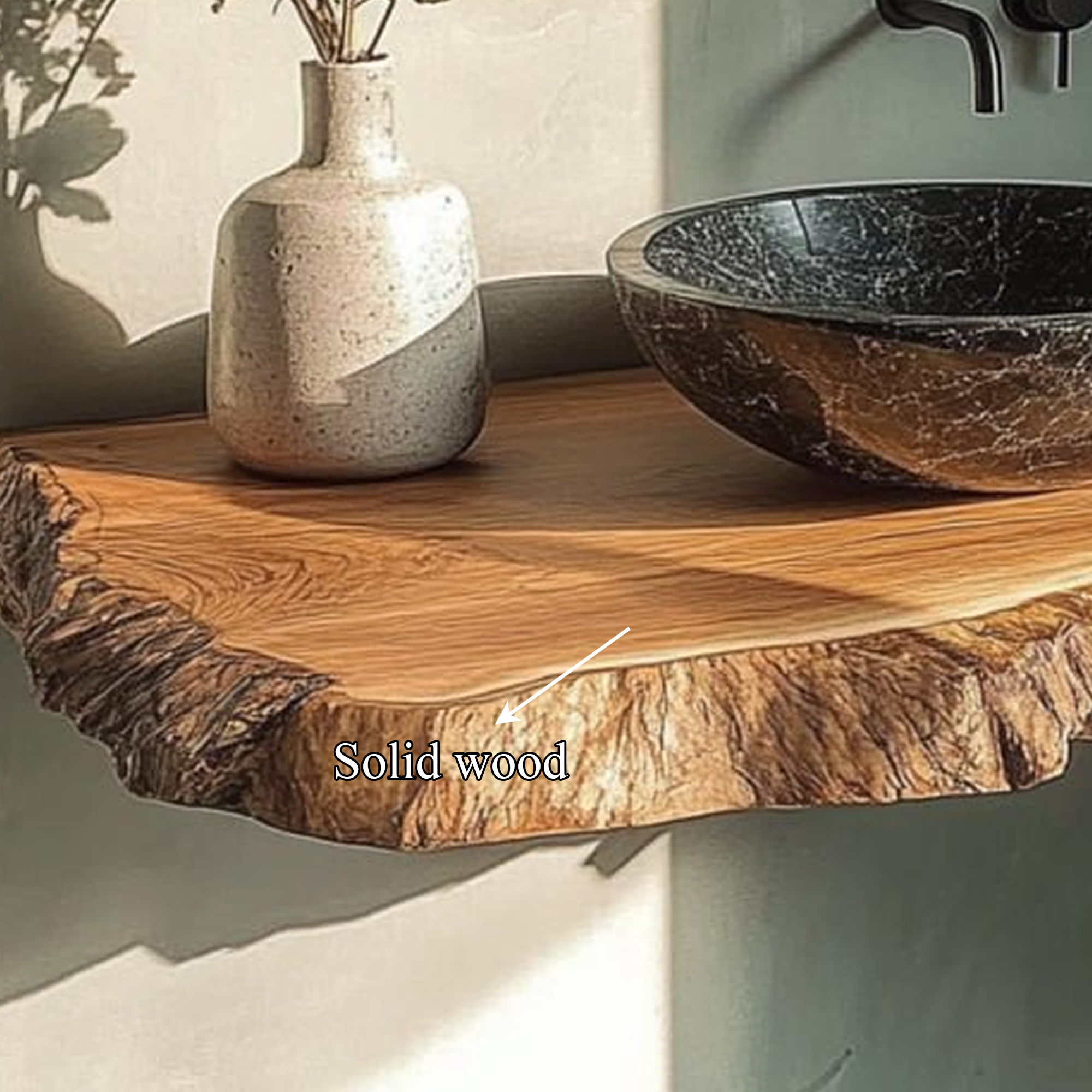 Rustic Minimalist Washstand Bathroom SINLBRV111