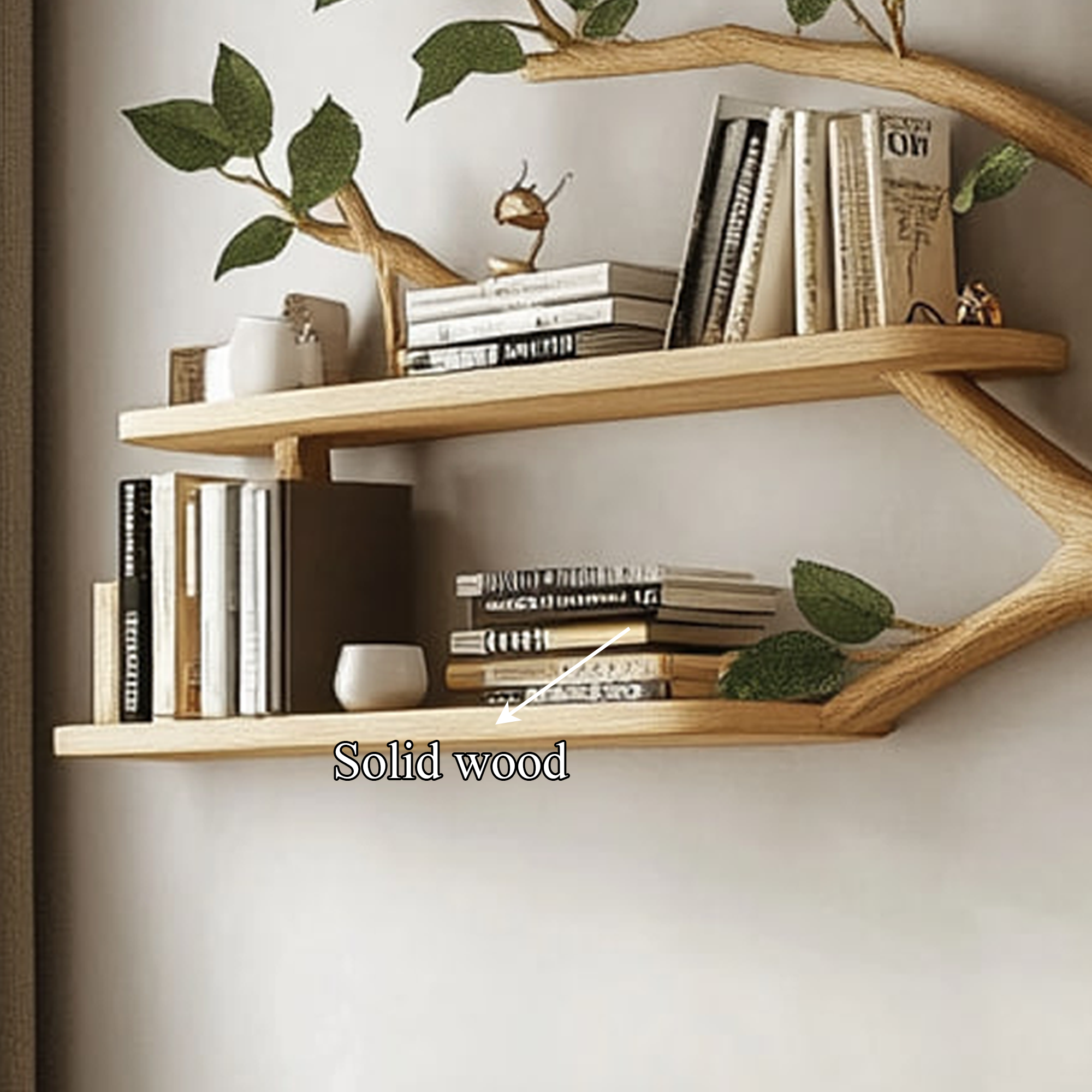Mid Century Tree Branch Shelf Modern Living Space SINLKITBS046