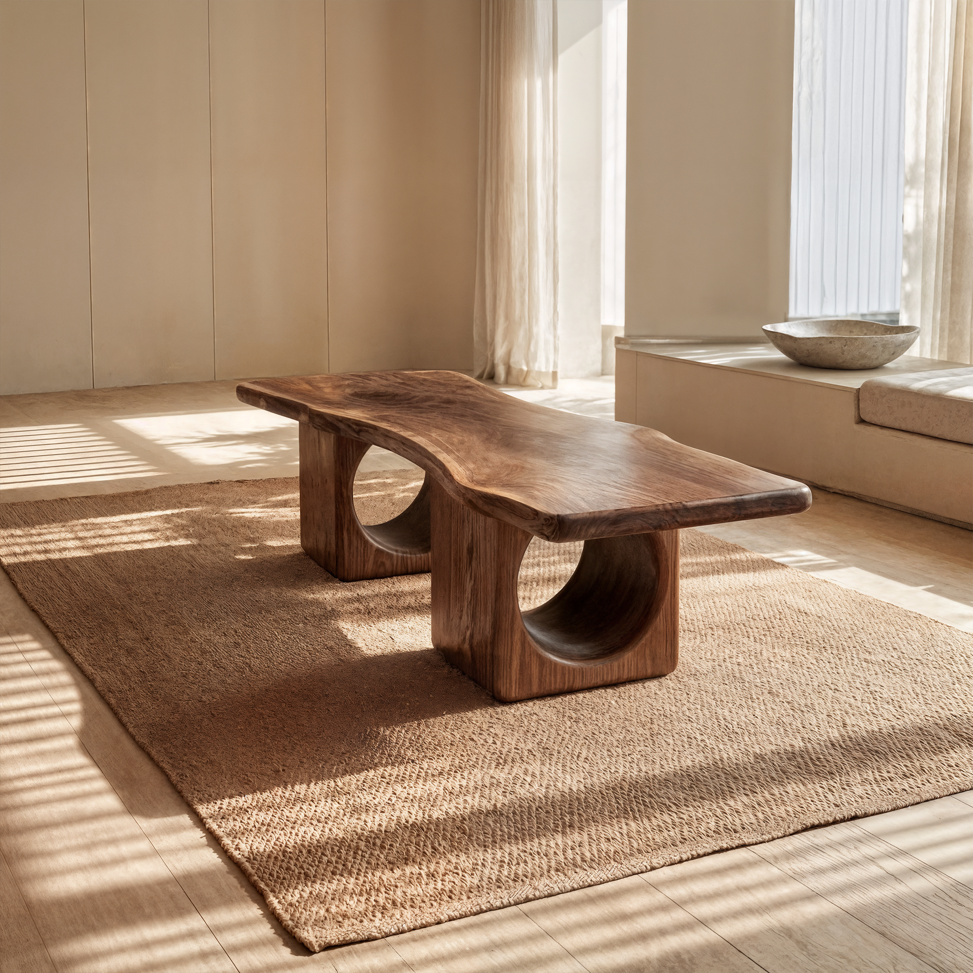 Rustic Organic Coffee Table For Living Room And Lounge SINLKICF338
