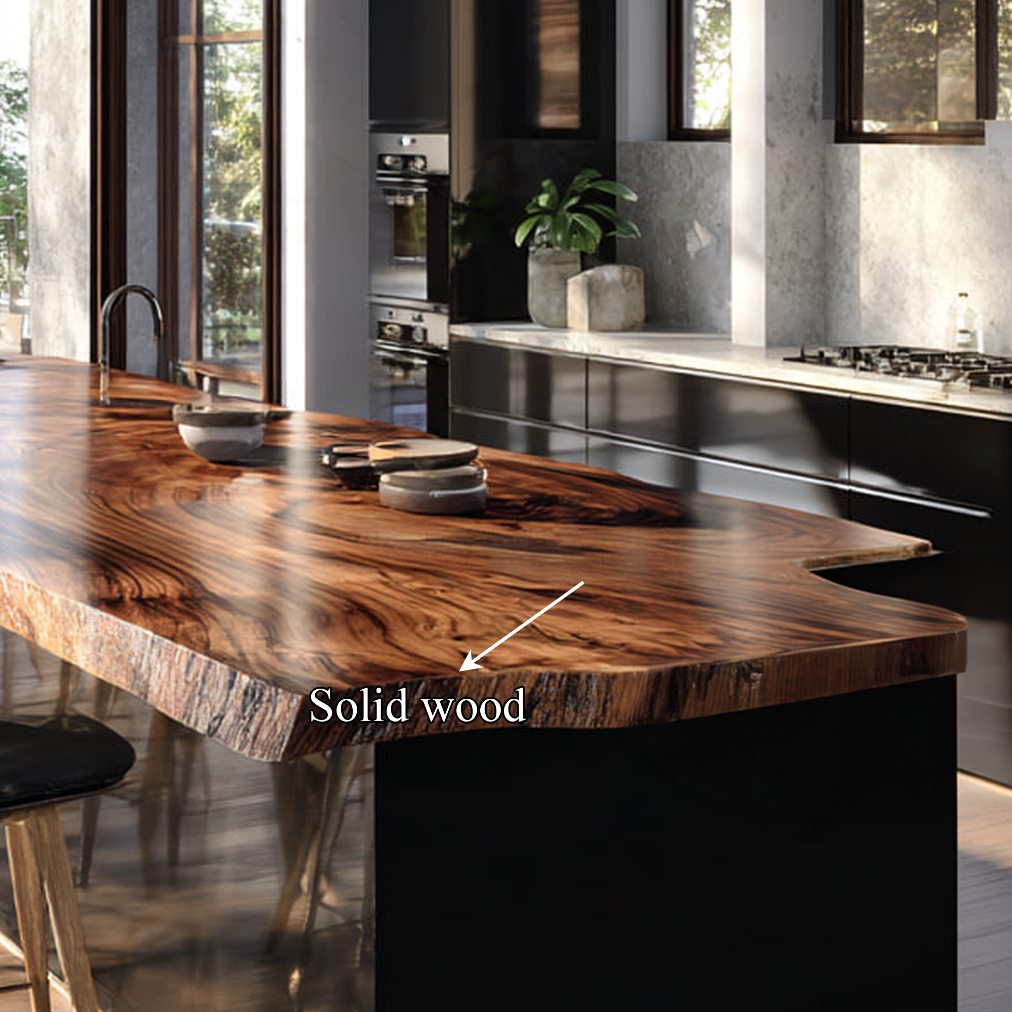 Rustic Luxury Live Edge Counter Kitchen Or Home Bar SINLKIKI119