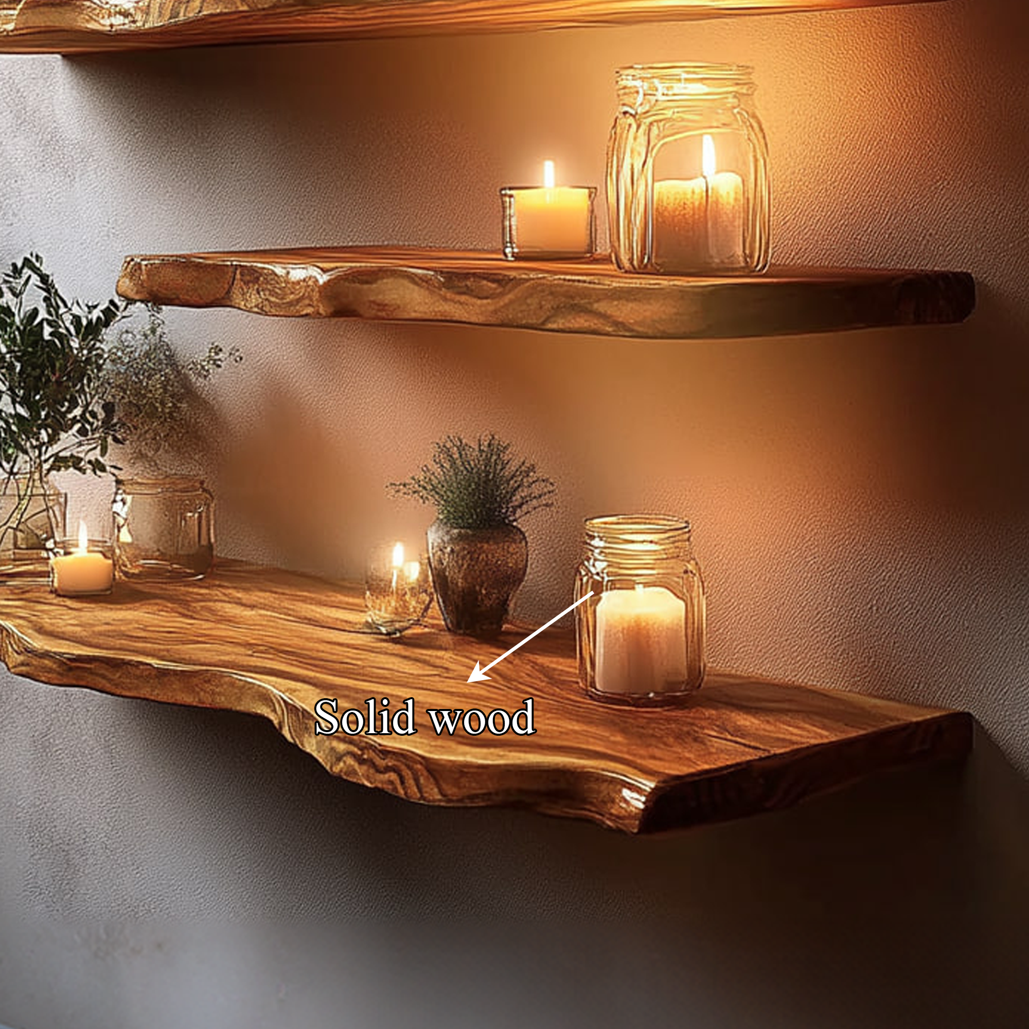 Rustic Floating Shelf Cozy Living Room Or Bedroom SINLKIFL308