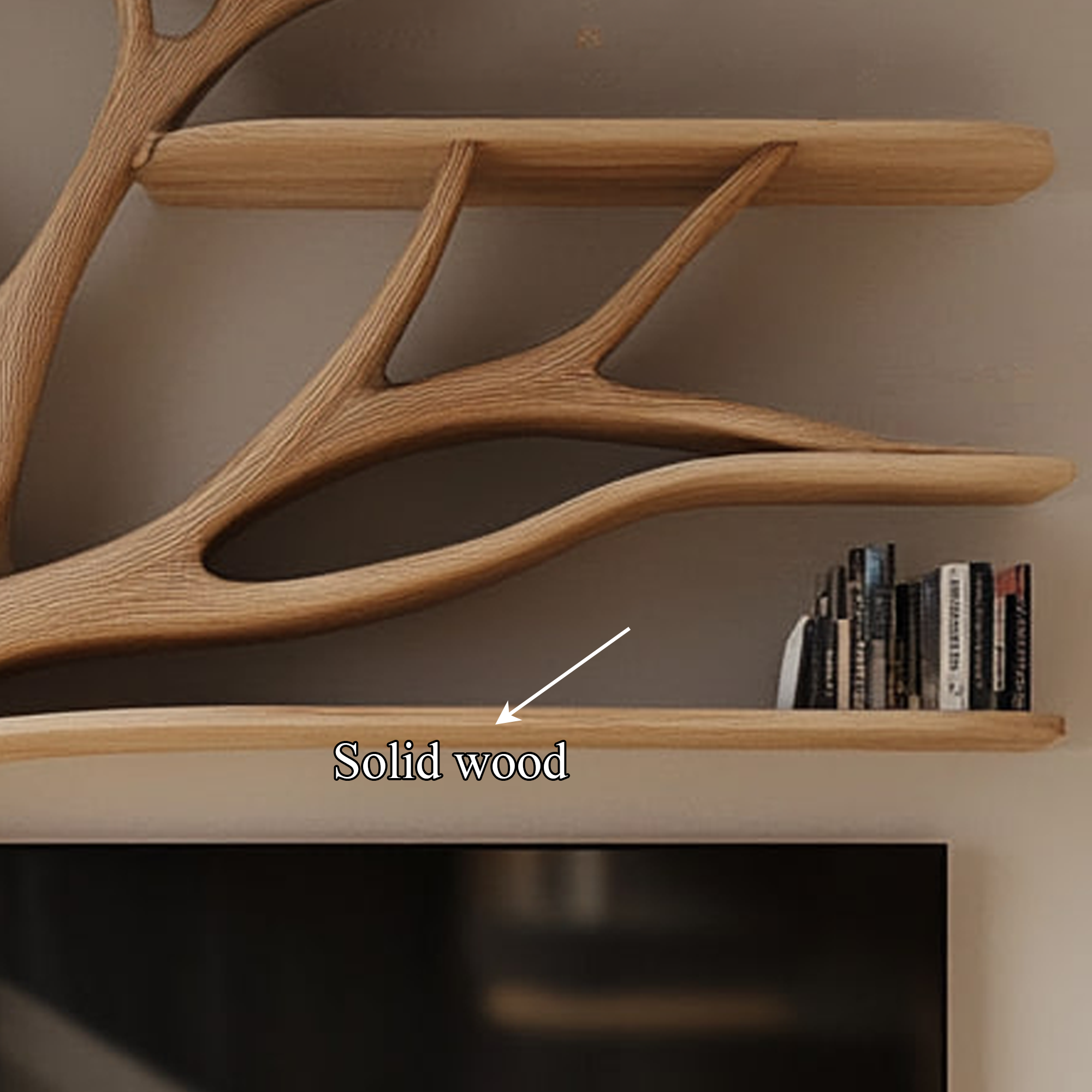 Rustic Artistic Tree TV Stand Bedroom Or Living Room Decor SINLKITB339