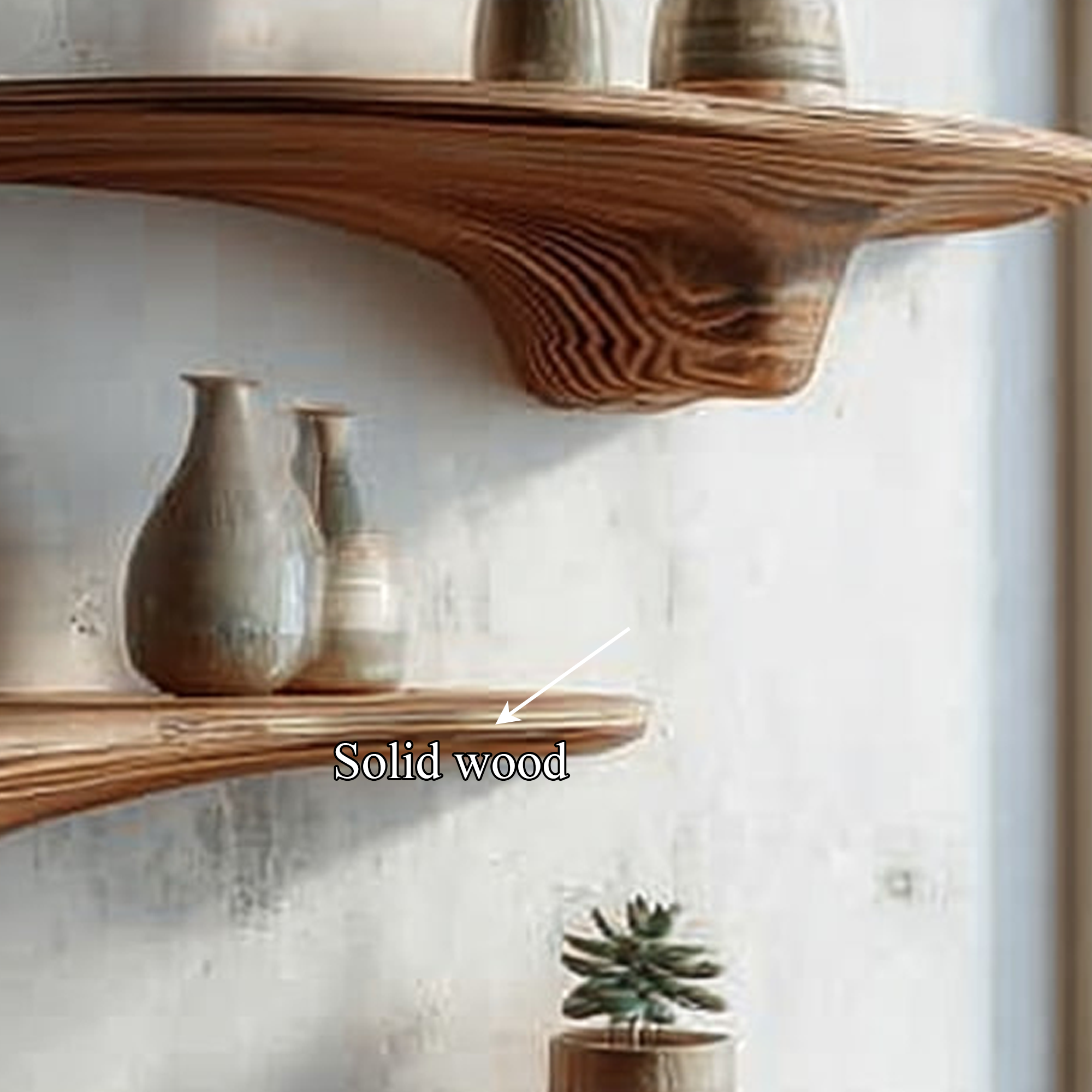 Rustic Mushroom Floating Shelves Office SINLKIFL144