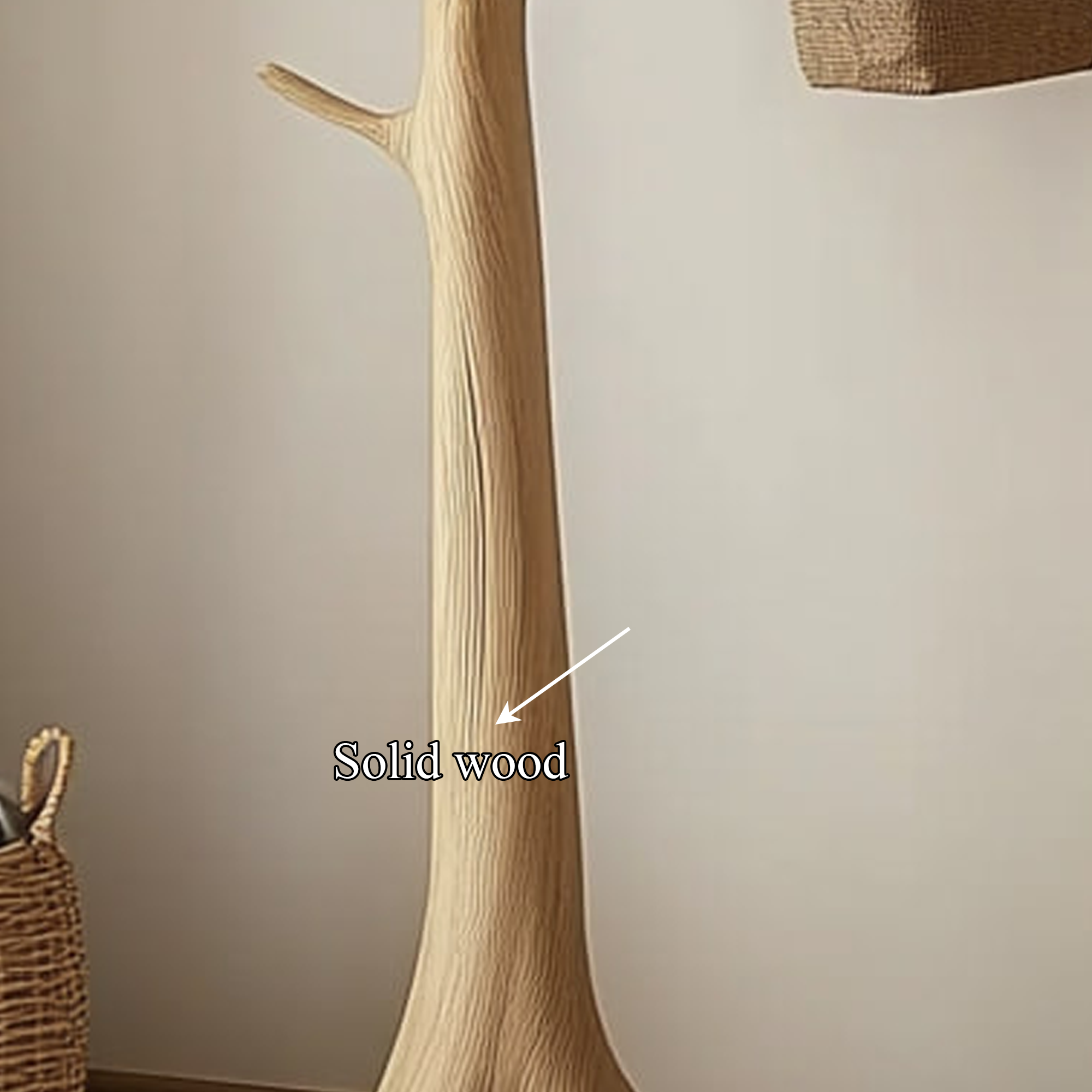 Rustic Tree Coat Stand Entryway Closet SINLKITCR031