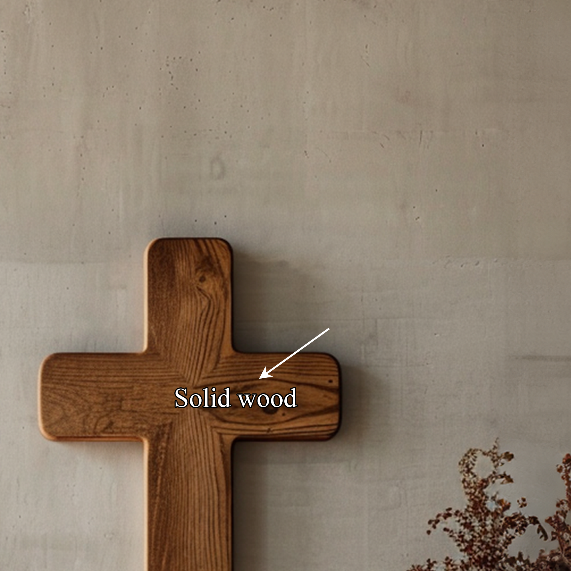 Rustic Minimal Wall Cross Living Room Or Meditation Room SINLKIWD011