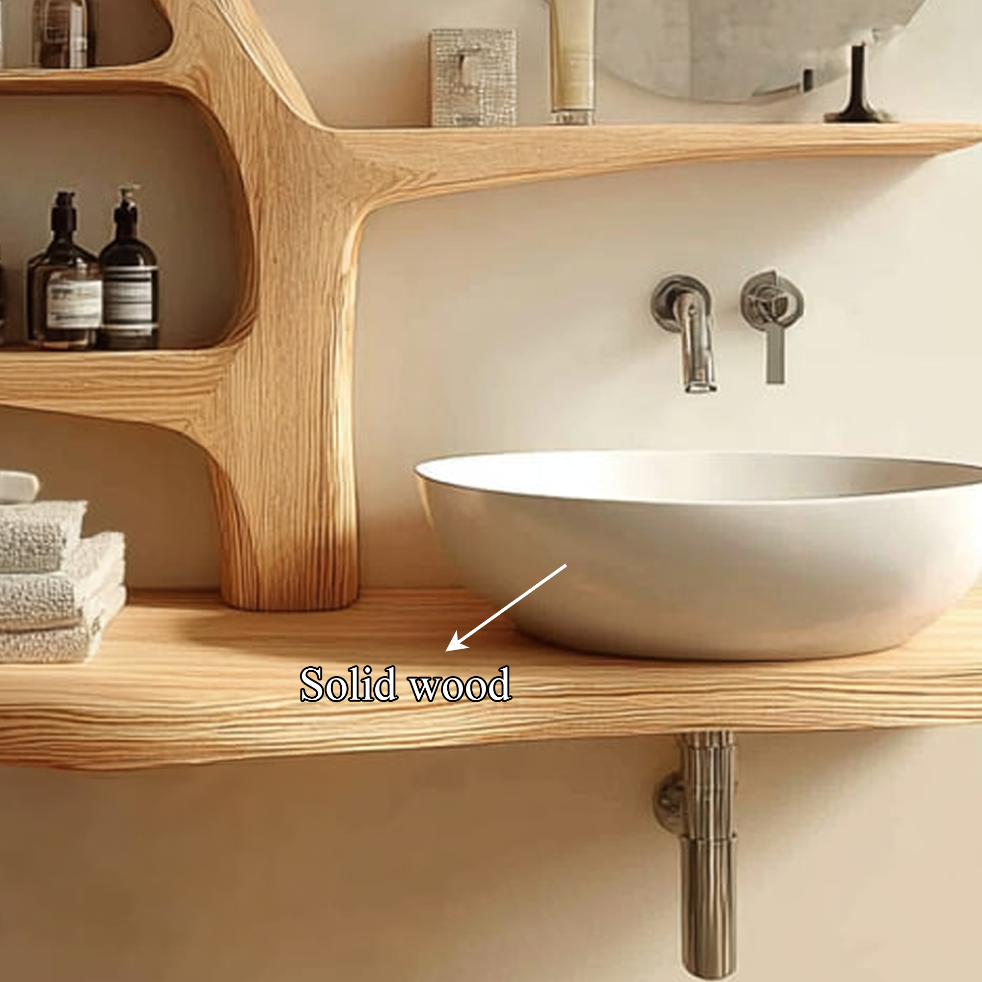 Rustic Nature Inspired Vanity Bathroom Or Home Wash Area SINLKITBB008