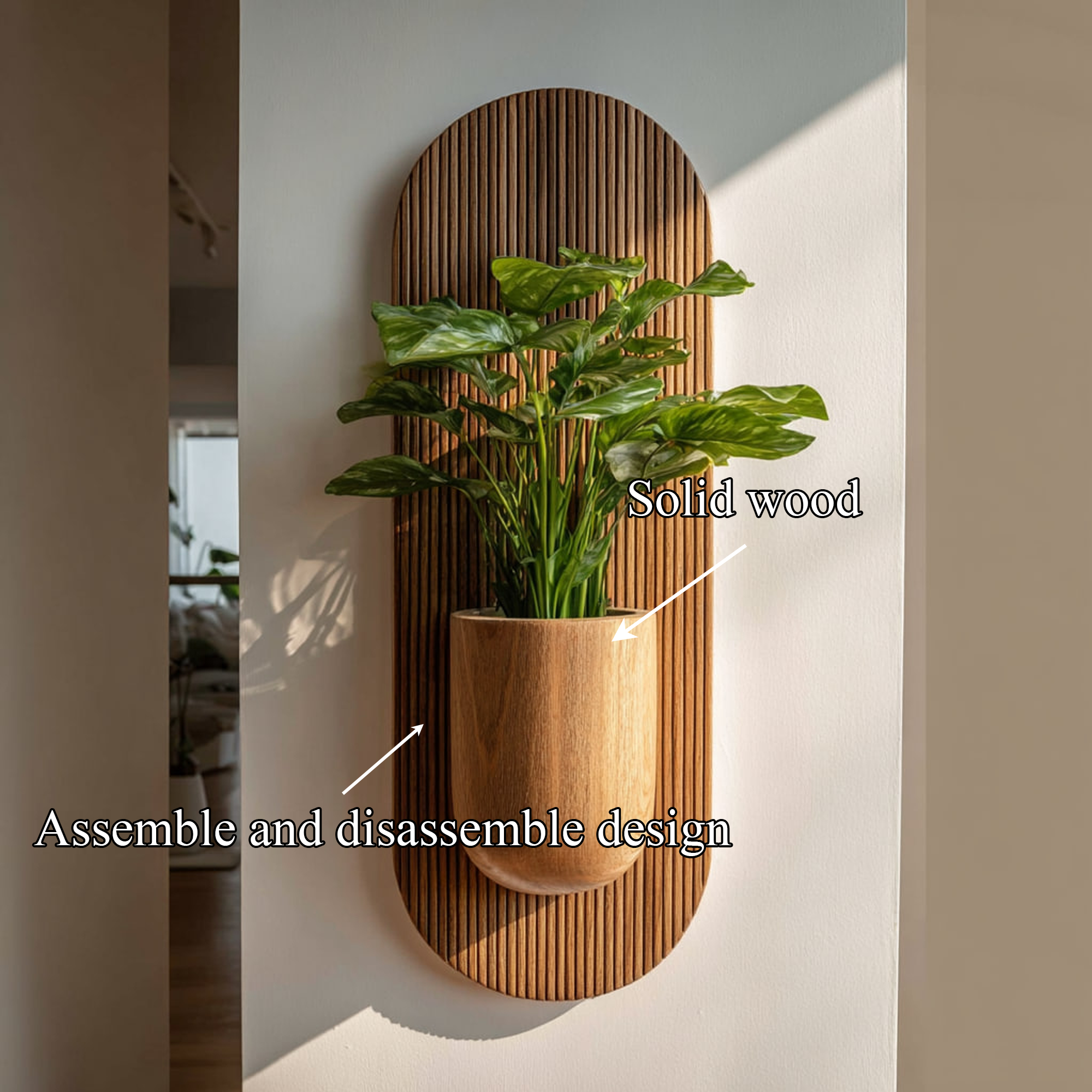 Rustic Wall Planter Living Room And Entryway SINLKIWD013