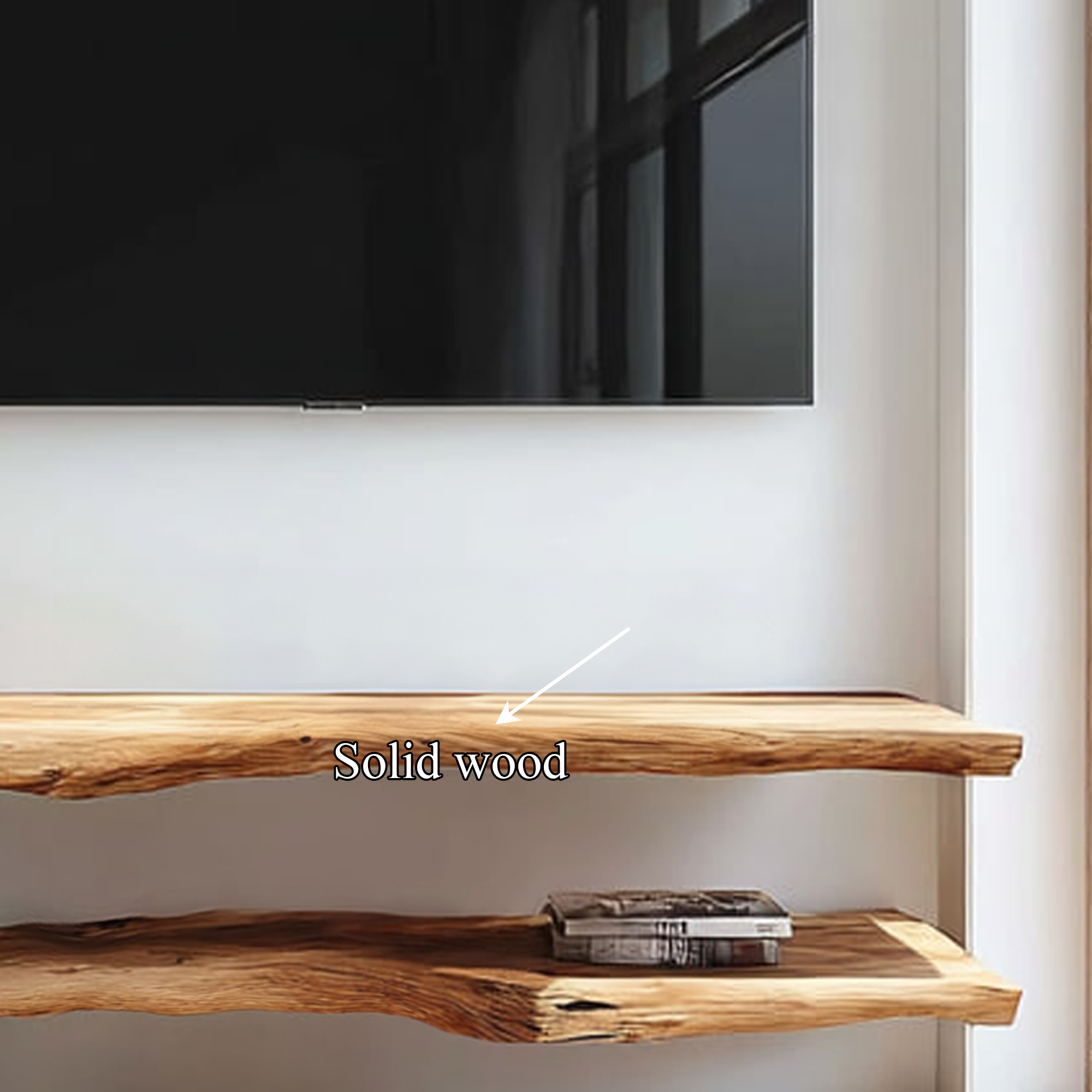 Rustic TV Console Table Live Edge Wood Root Base Living Room SINLKICS309