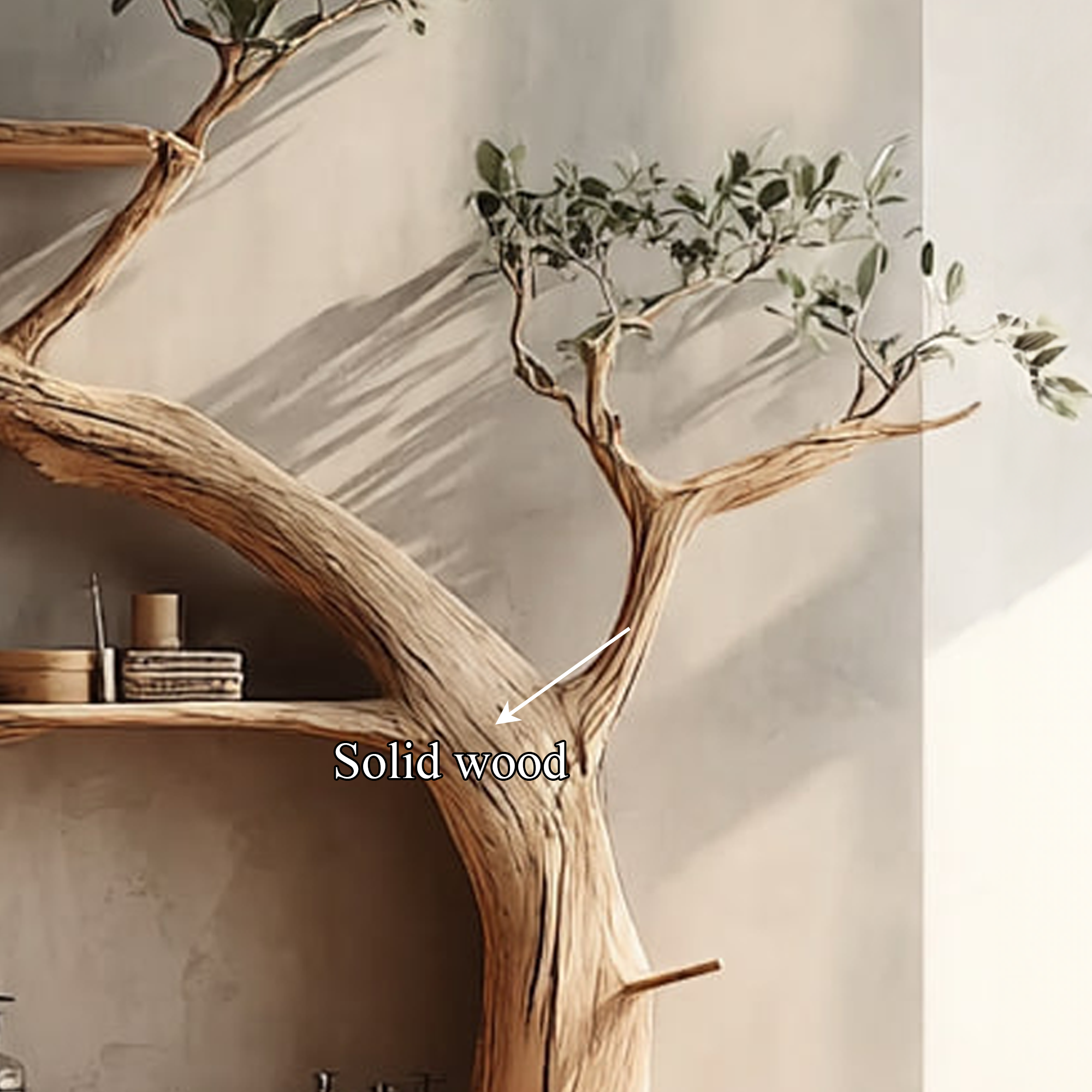 Rustic Organic Tree Inspired Vanity Bathroom Or Meditation Room SINLKITBB016