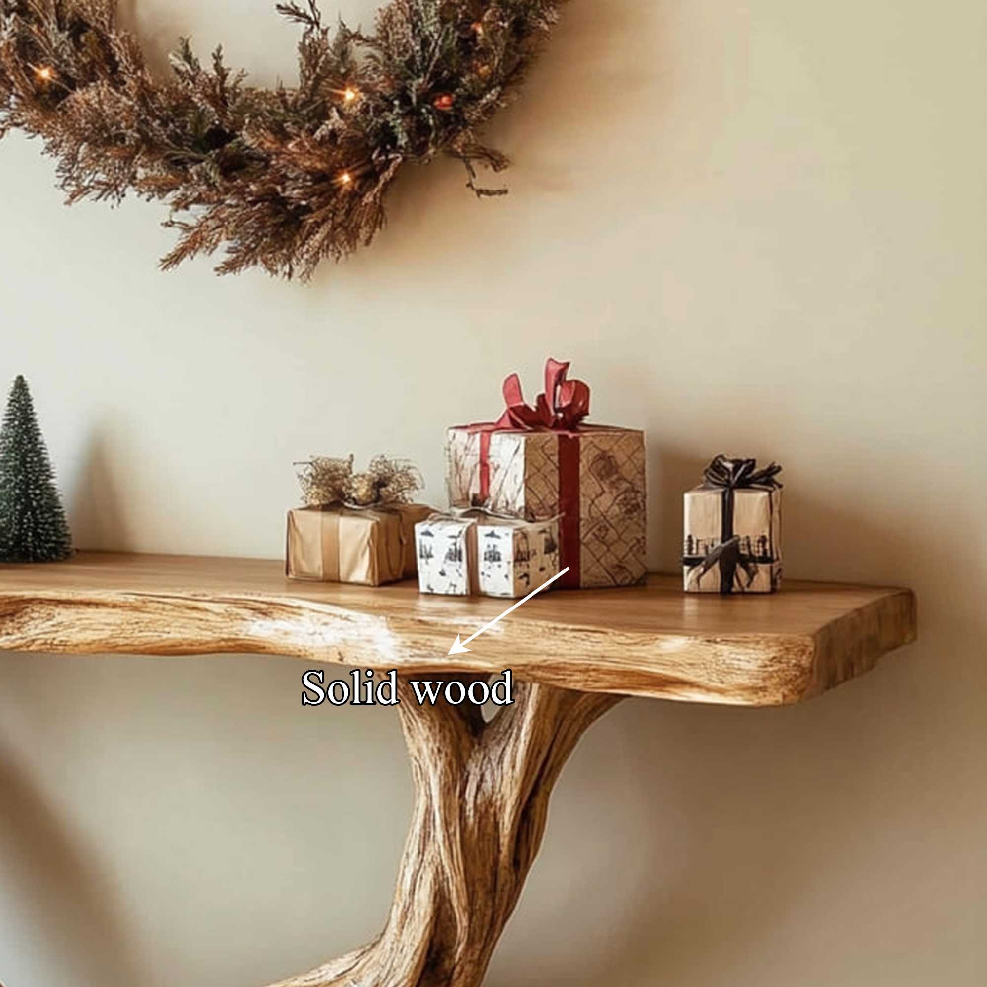 Midcentury Entry Table Organic Carved Legs Cozy Corner SINLKICS325