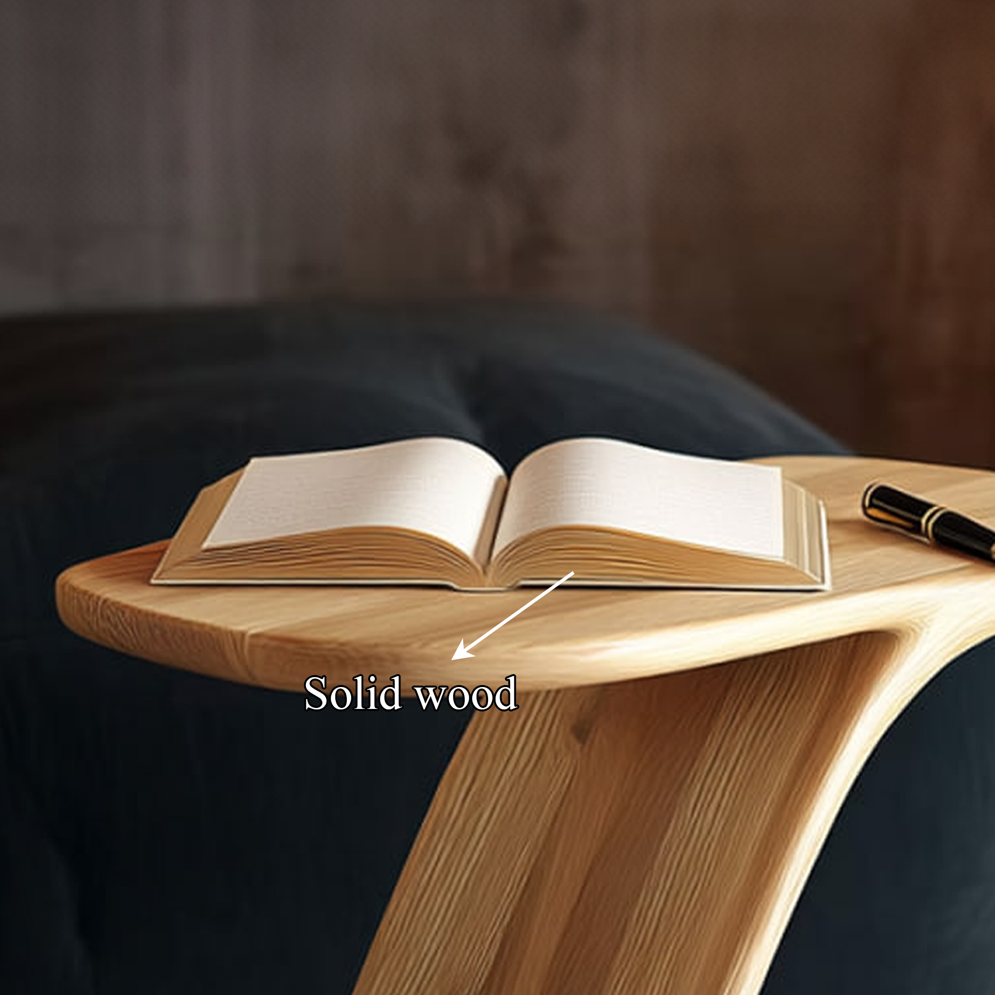 Organic Modern Accent Side Table For Living Room SINLKIBT192