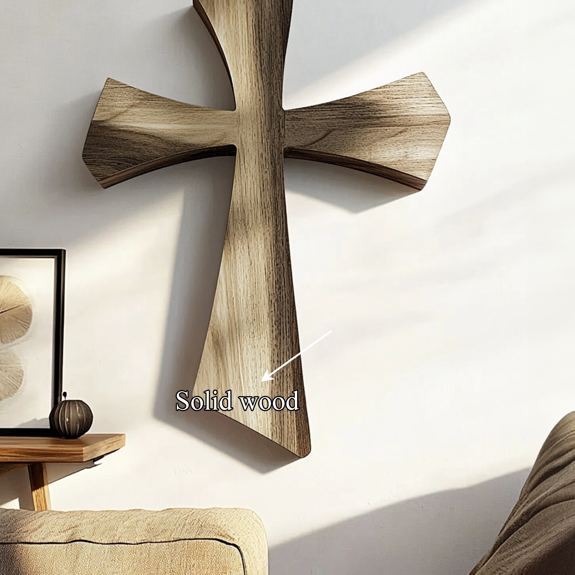 Rustic Faith Wall Cross Living Room And Study Room SINLKIWD010