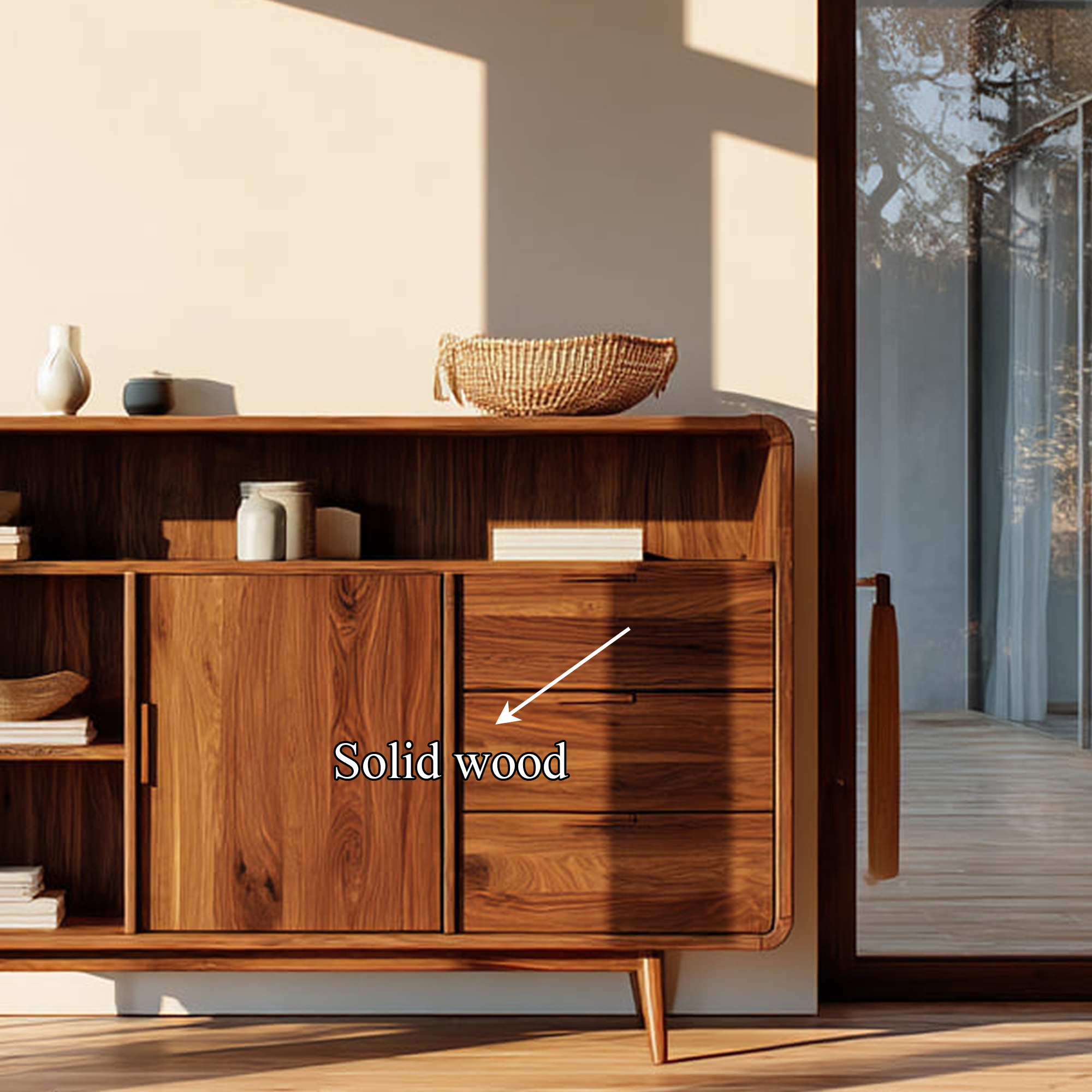 Mid Century Wooden Display Cabinet Entryway Or Bedroom SINLKISC261