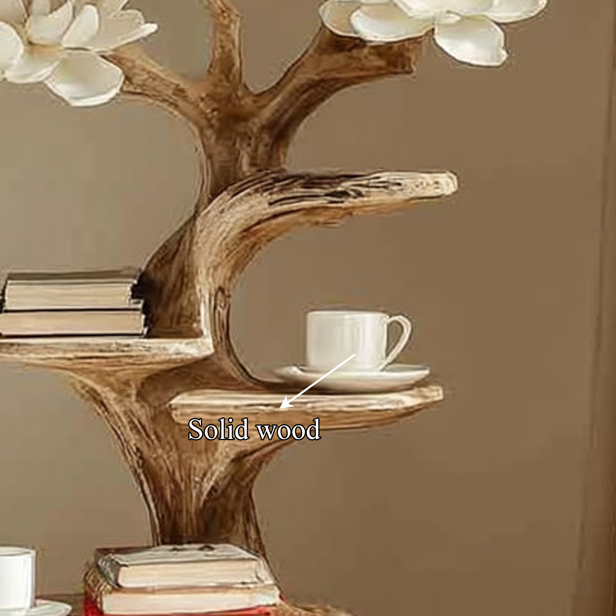 Rustic Tree Nightstand Bedroom SINLKIBT064