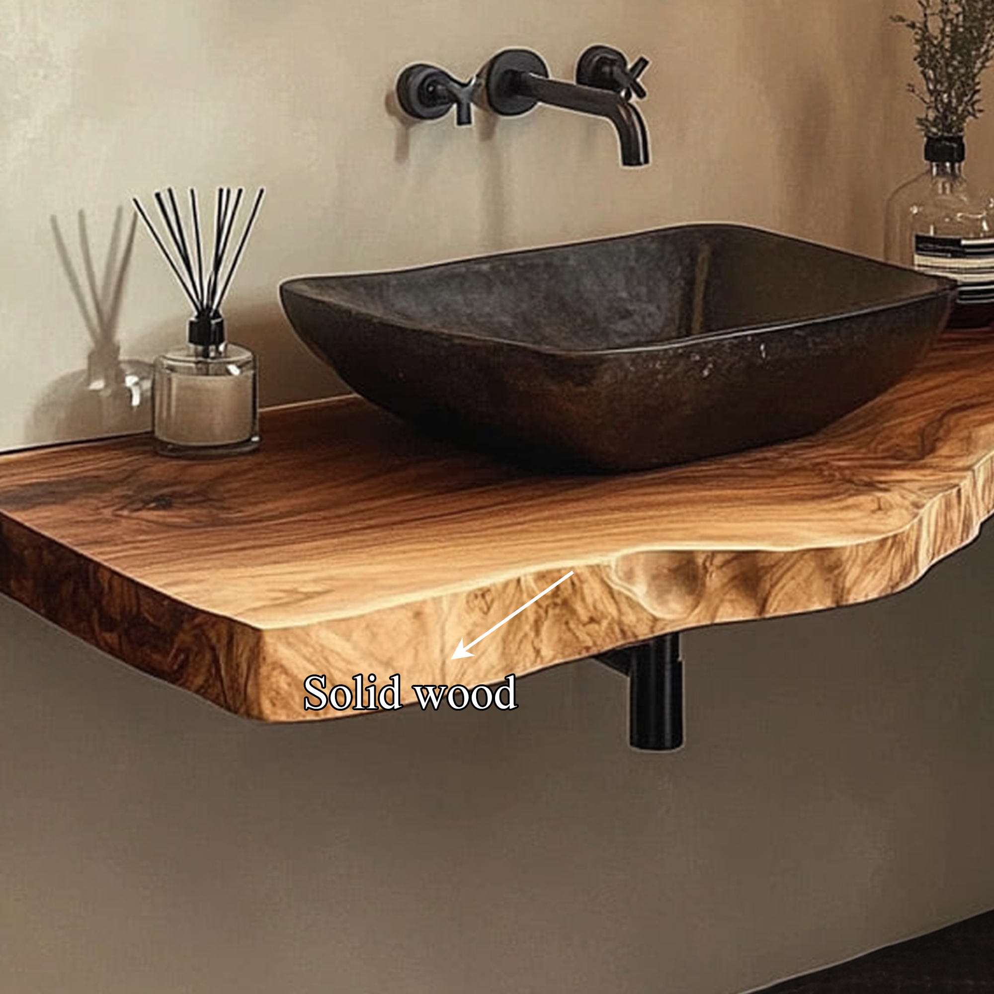 Mid Century Bathroom Vanity Shelf Contemporary Bathroom Decor SINLKIBRV221