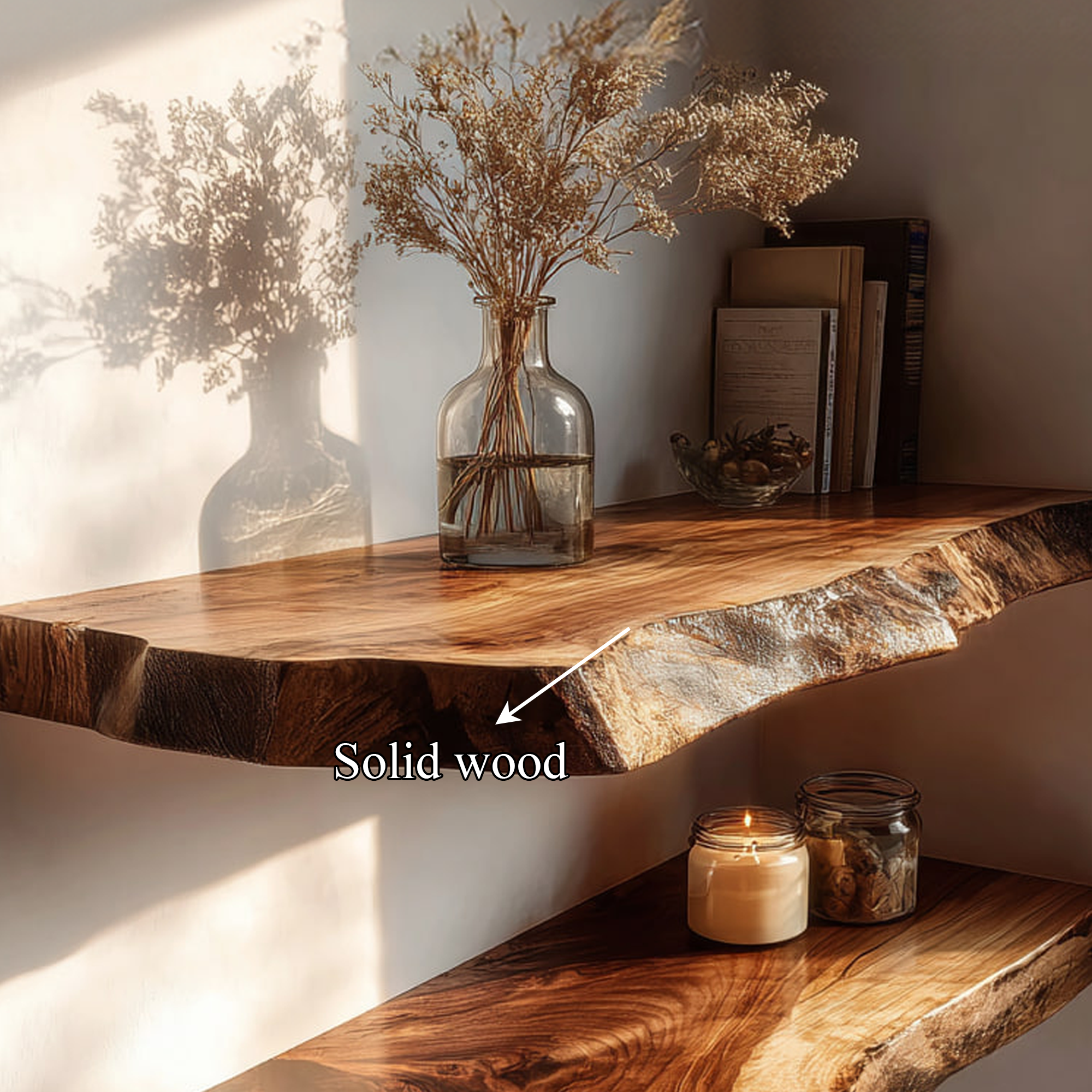 Rustic Floating Shelf Reading Room Or Living Room SINLKIFL305