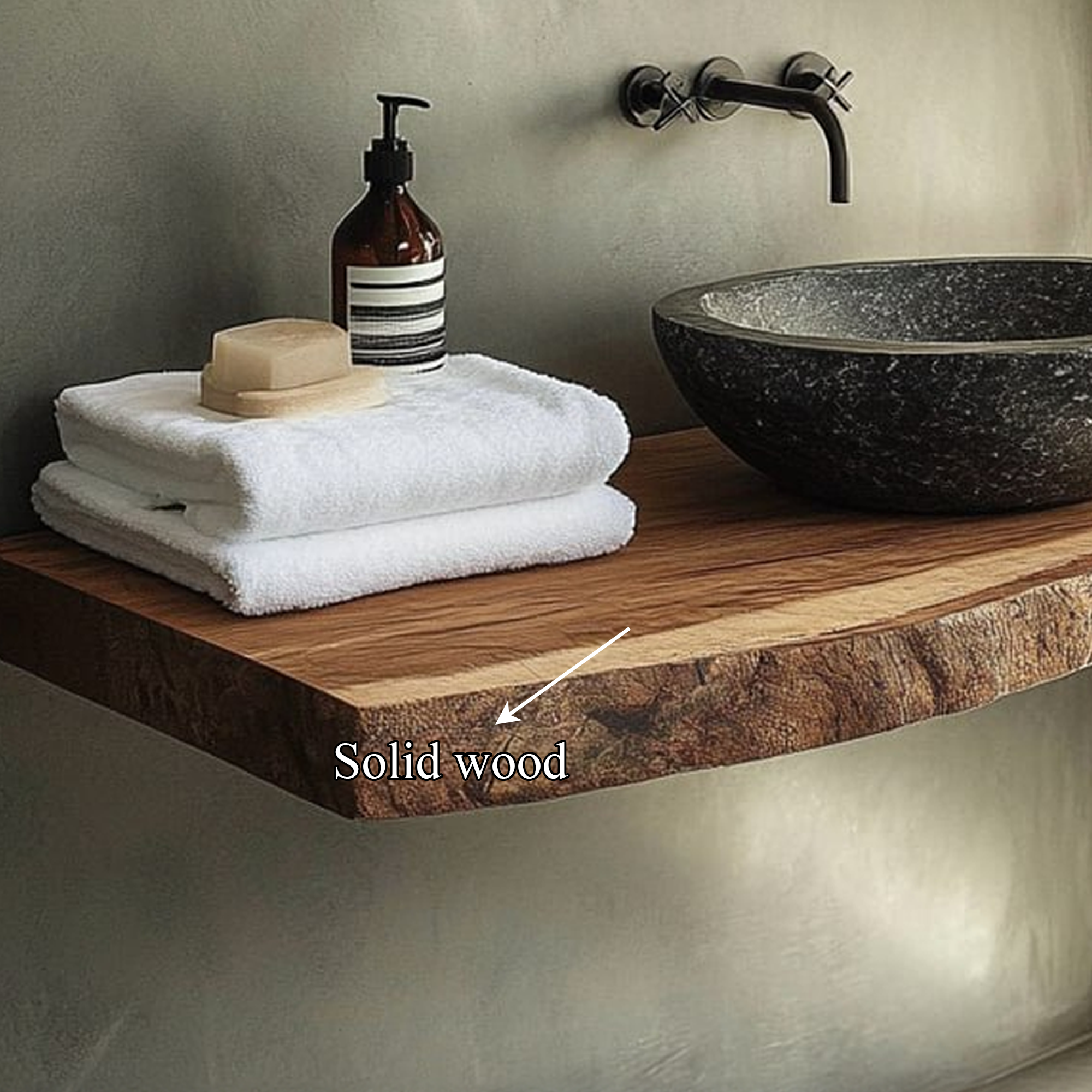 Rustic Compact Vanity Bathroom SINLBRV115