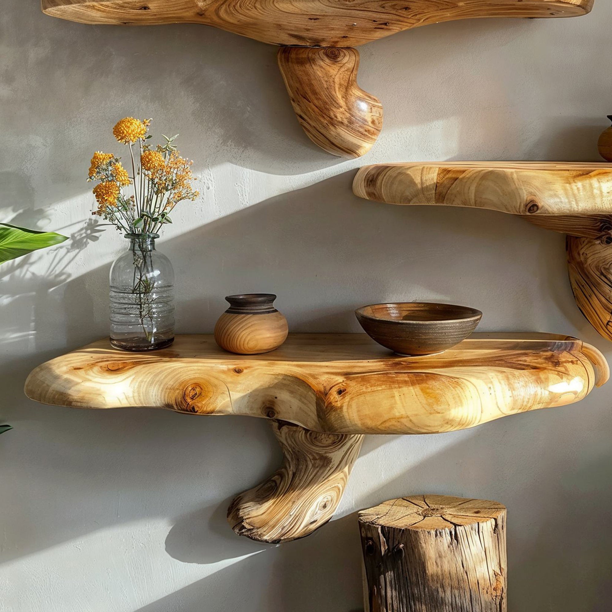 Mushroom Floating Shelf Unique Decor SILDTMR002