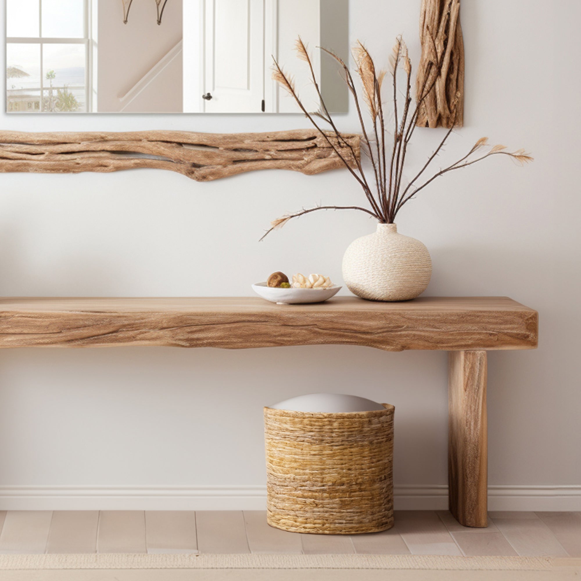 Rustic Console Table Modern Farmhouse SILDTCS061