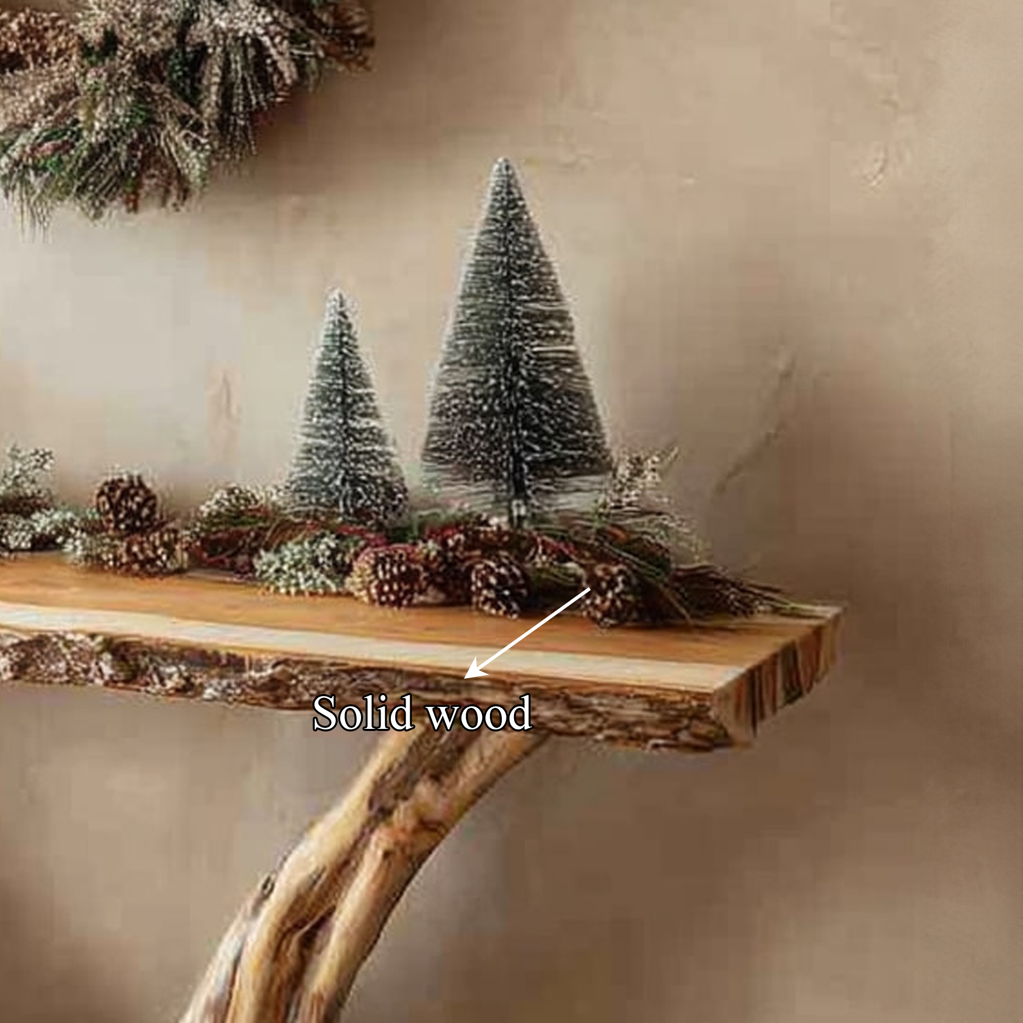 Rustic Console Table Christmas Entryway And Living Room SINLKICS254