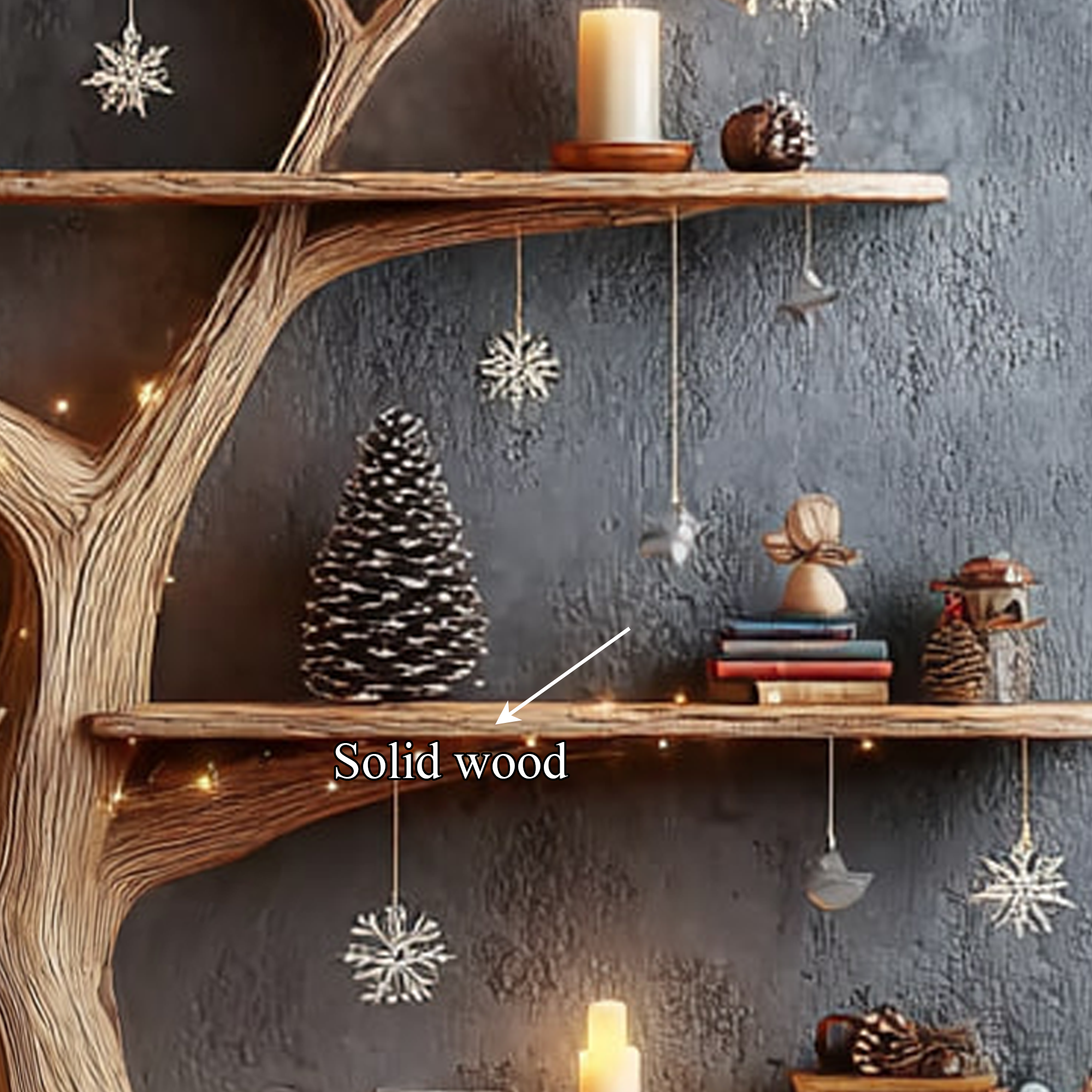 Mid Century Tree Bookshelf Living Bedroom SINLKITB272