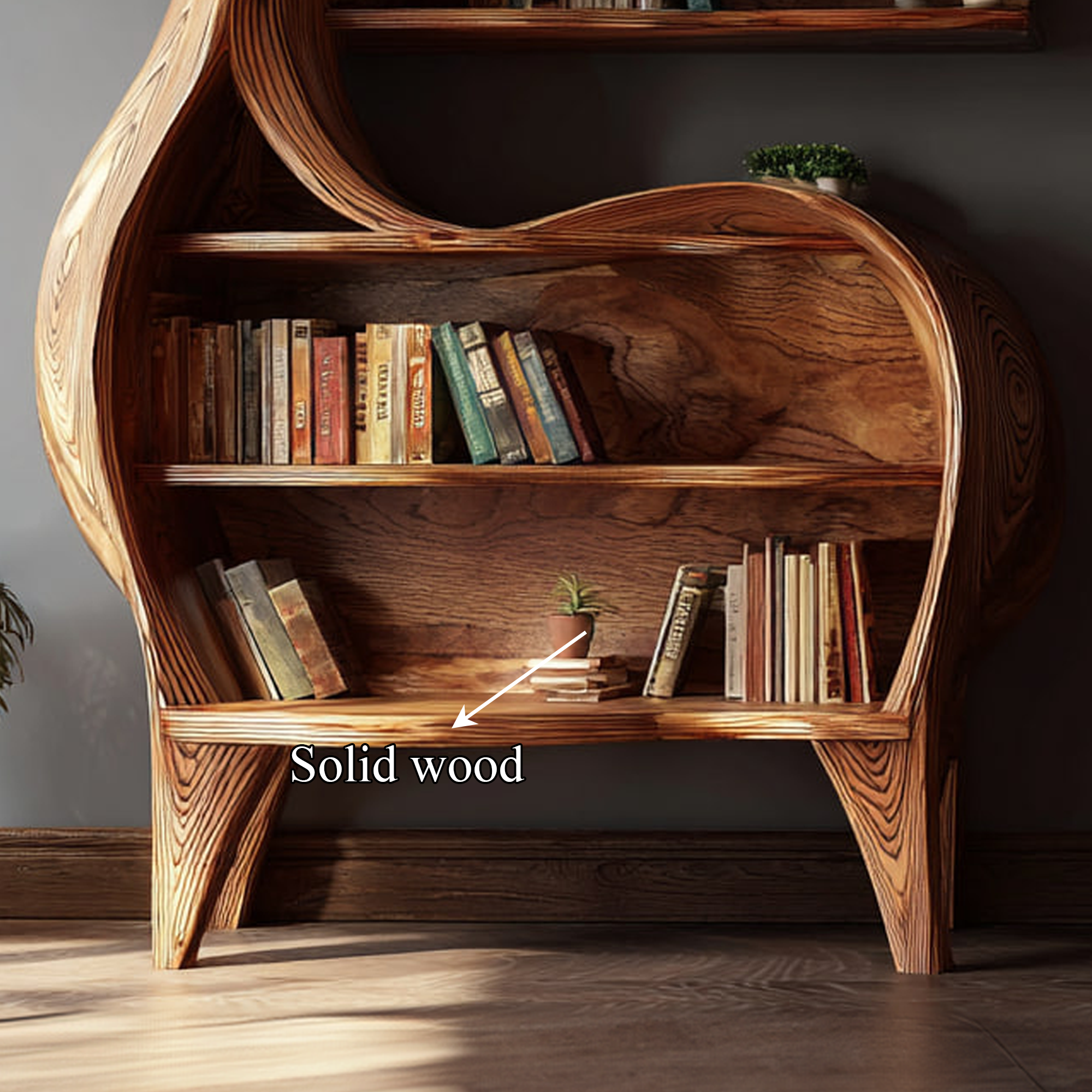 Rustic Deer Themed Bookshelf Children’s Room SINLKISC104