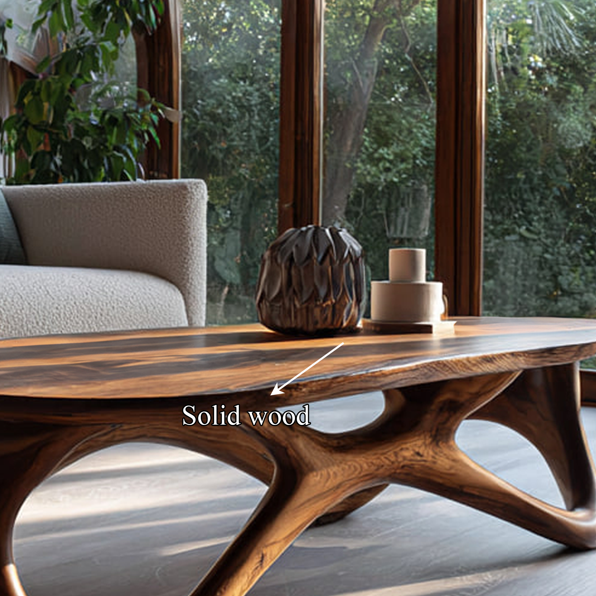 Mid Century Coffee Table For Warm Living Room SINLKICF164