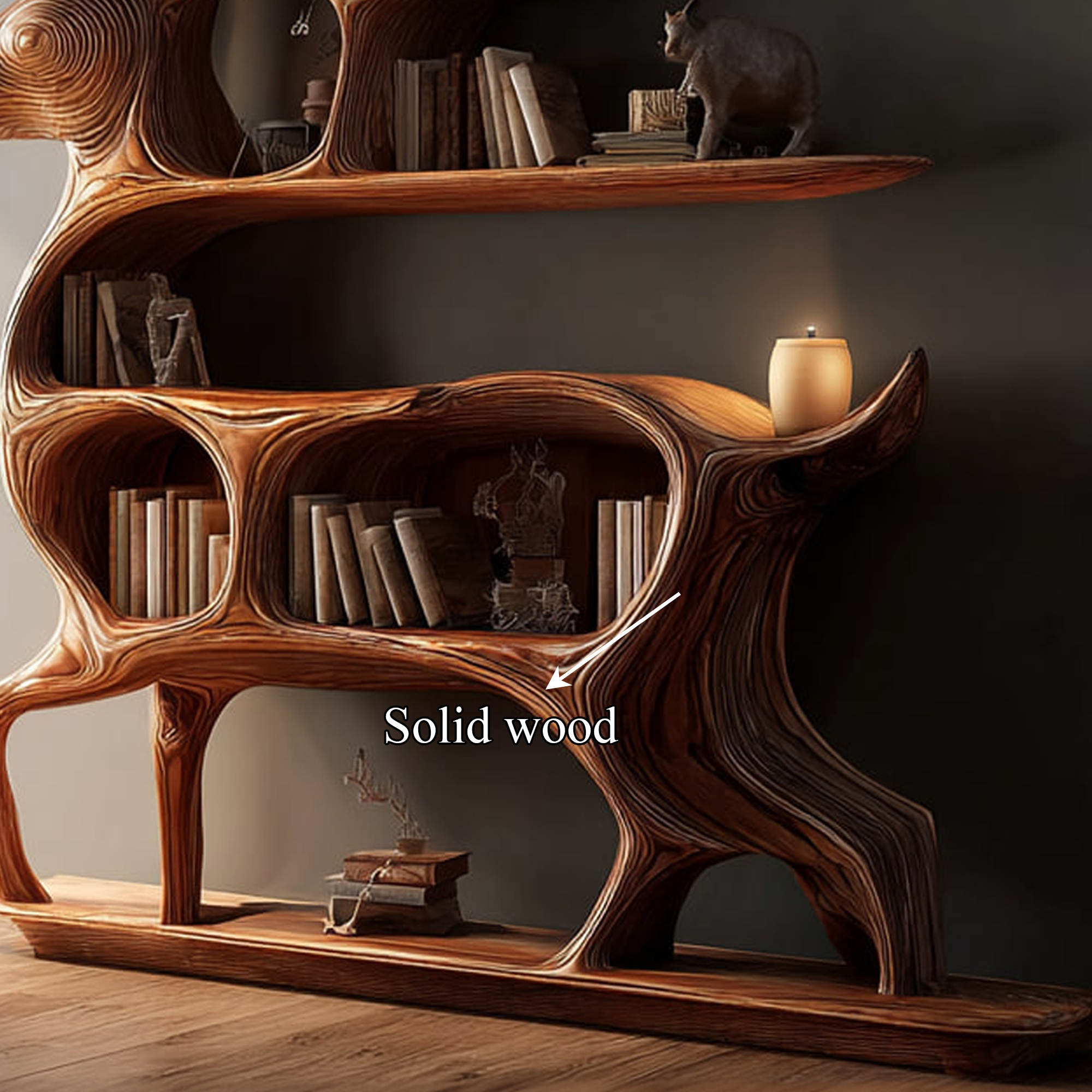 Rustic Deer Display Shelf Living Room Or Bedroom SINLKISC098