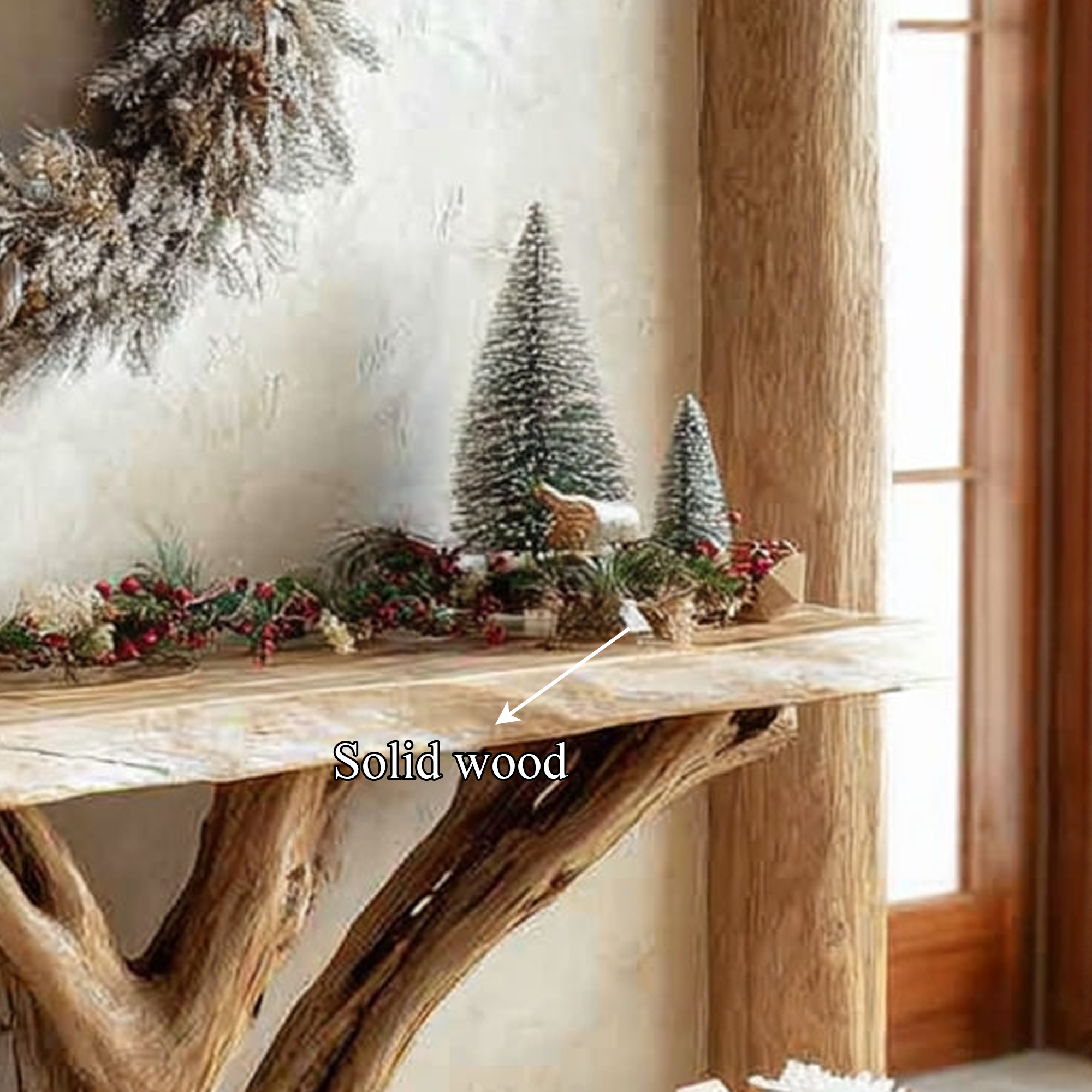 Rustic Entry Console Table Living Room Holiday Accent SINLKICS255