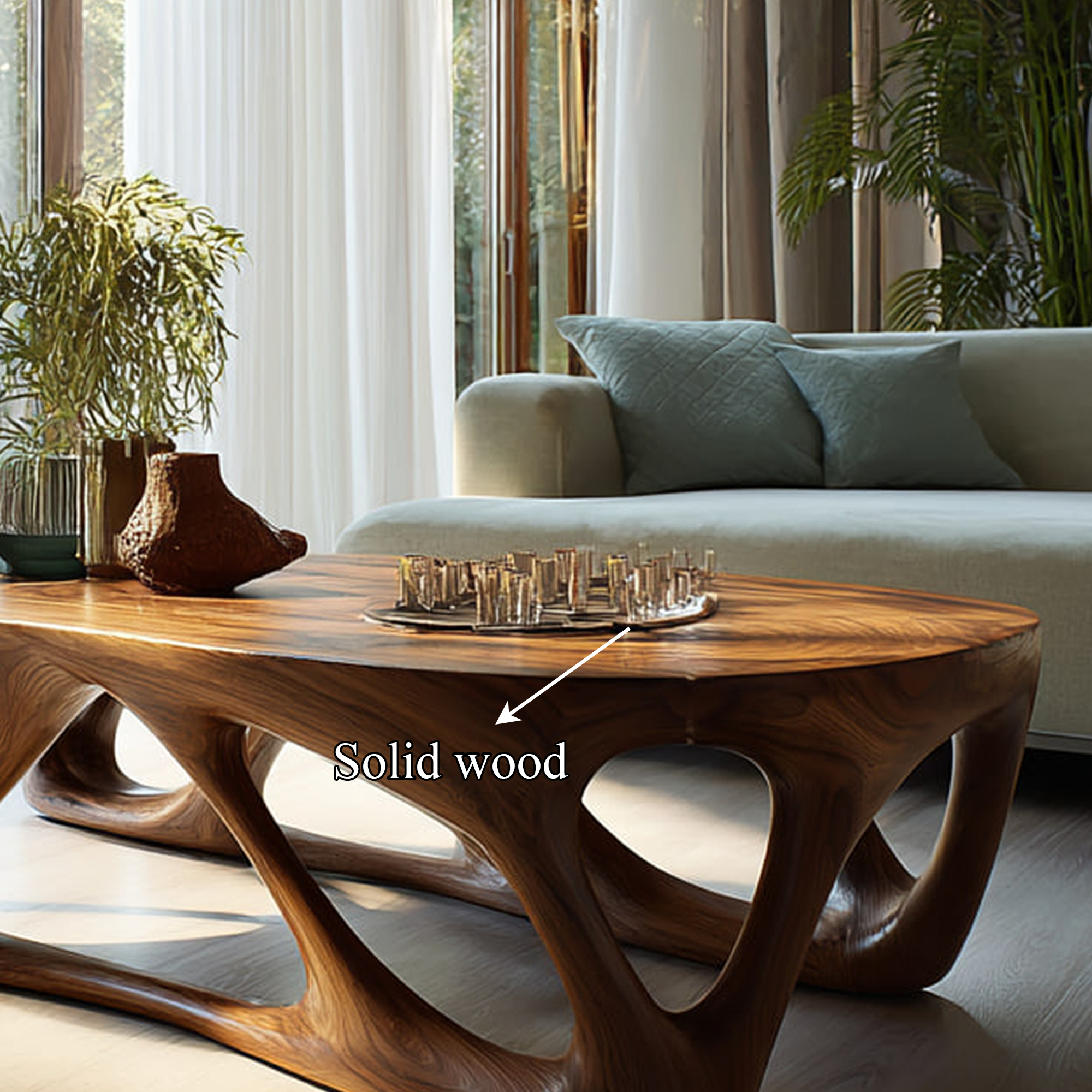 Mid Century Coffee Table Living Room Design SINLKICF159