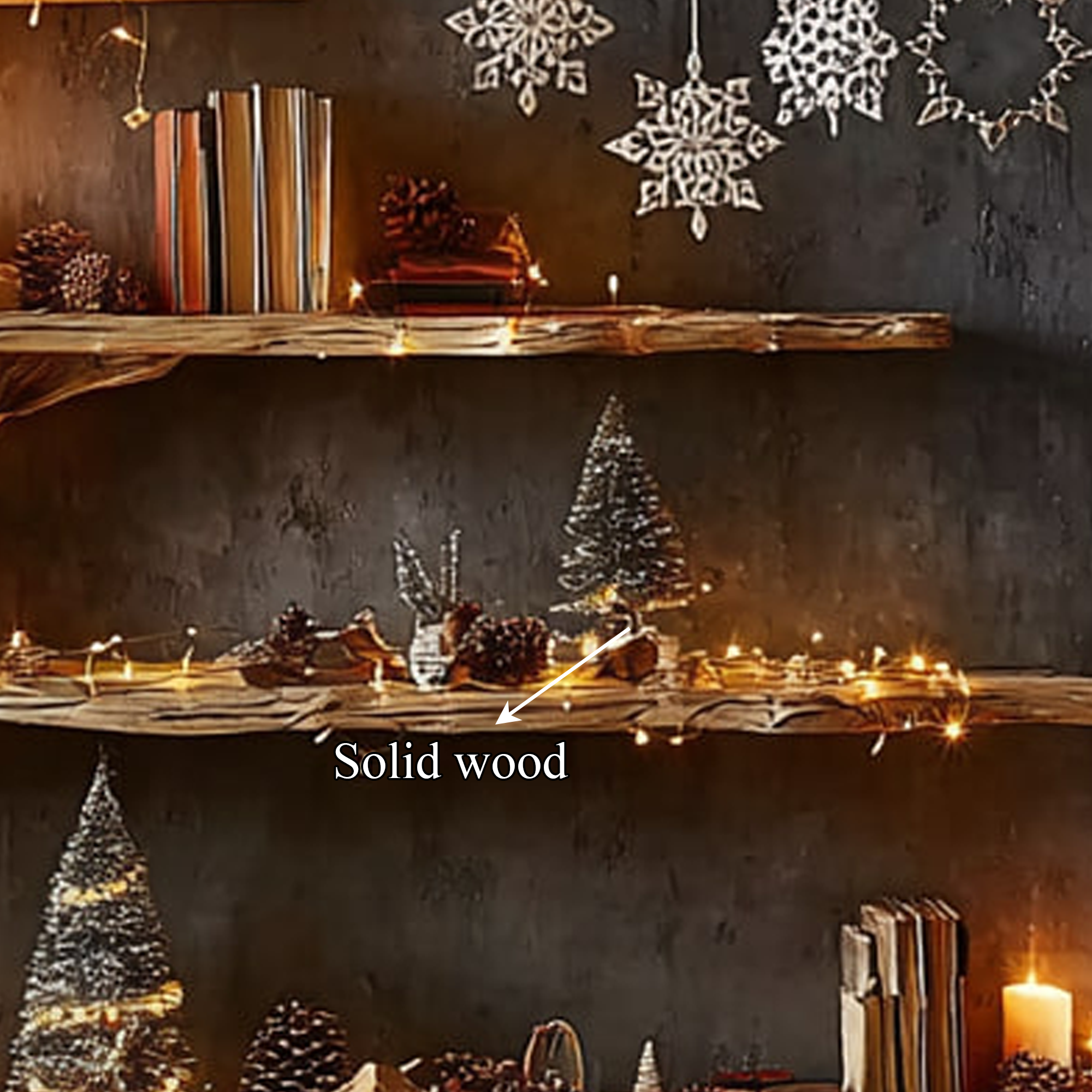 Rustic Tree Bookshelf Living Study SINLKITB277