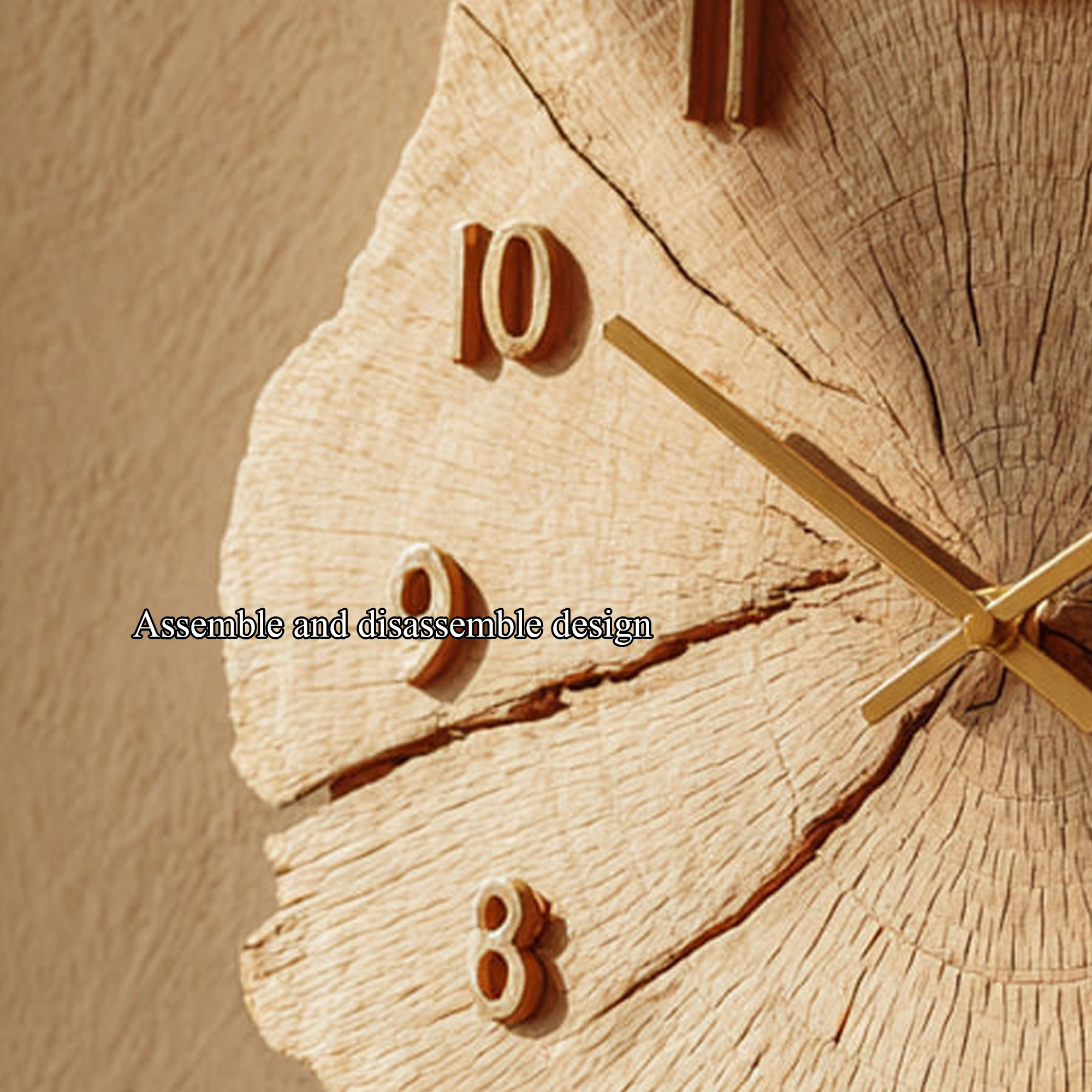 Rustic Wood Slice Wall Clock Study Room Or Office SINLKICK010